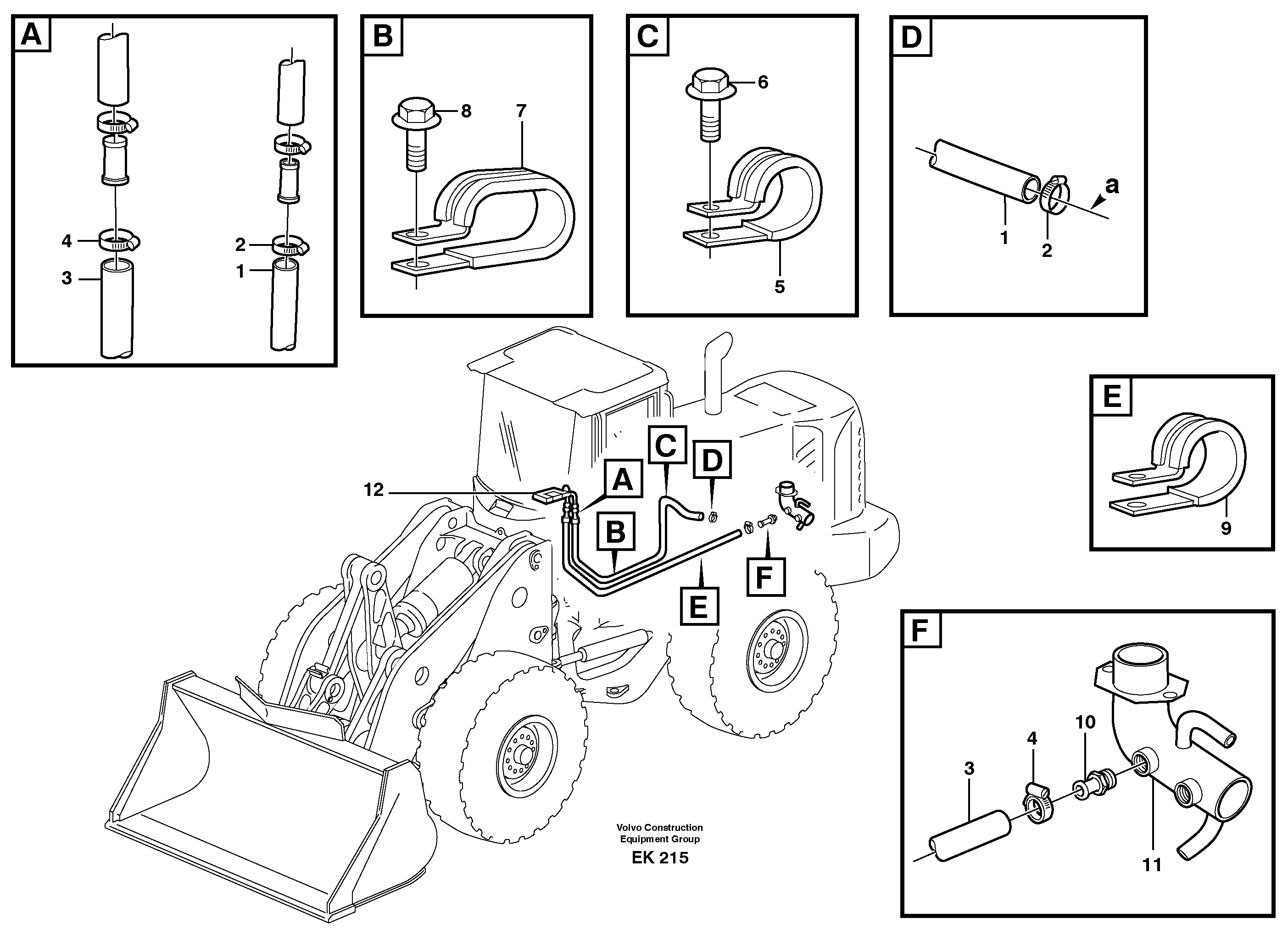 Схема запчастей Volvo L220E - 85812 Система отопления (обогрева) L220E SER NO 2001 - 3999