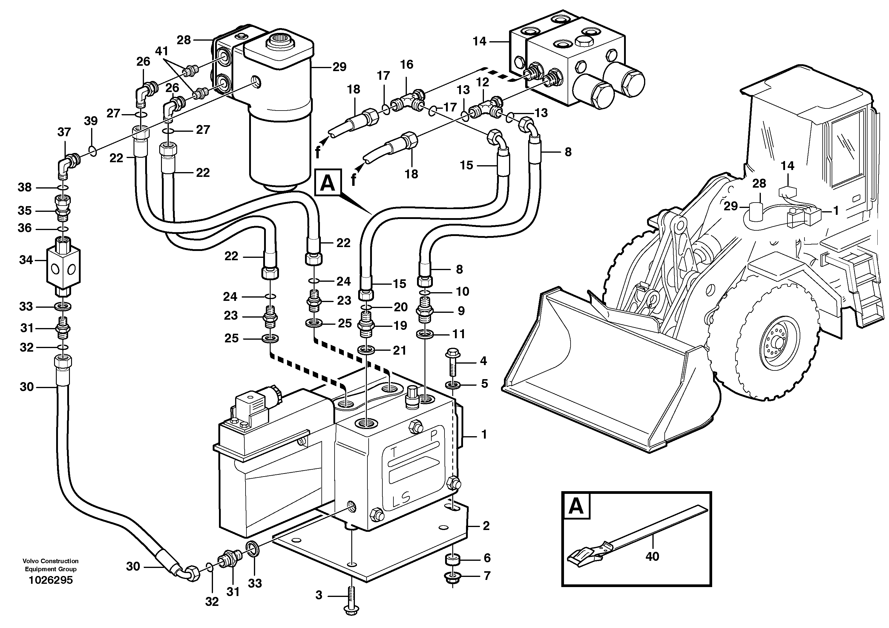 Схема запчастей Volvo L220E - 101509 CDC - steering L220E SER NO 4003 - 5020