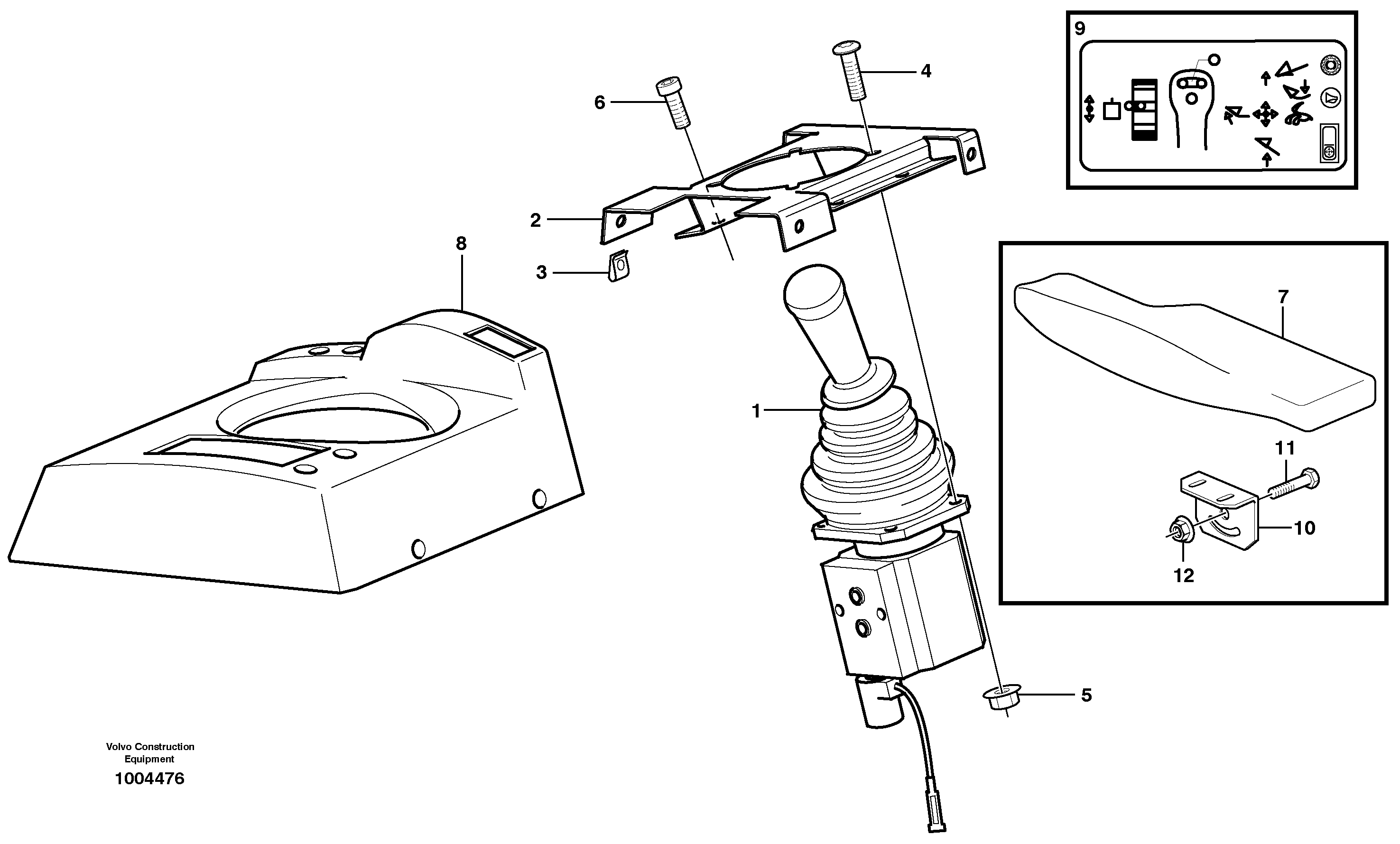 Схема запчастей Volvo L220E - 17708 Servo valve with fitting parts L220E SER NO 2001 - 3999