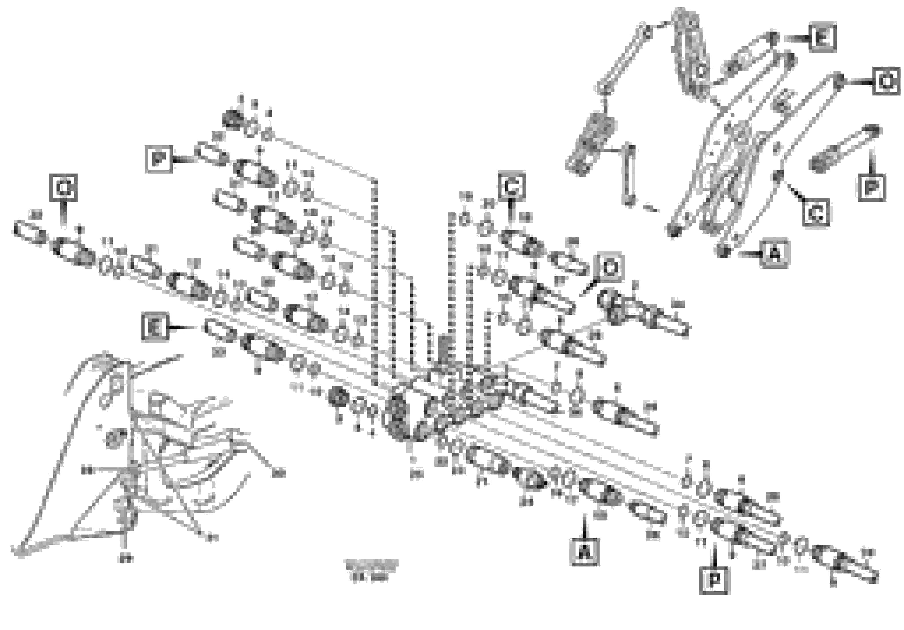 Схема запчастей Volvo L220E - 52338 Distribution block, B1 L220E SER NO 2001 - 3999