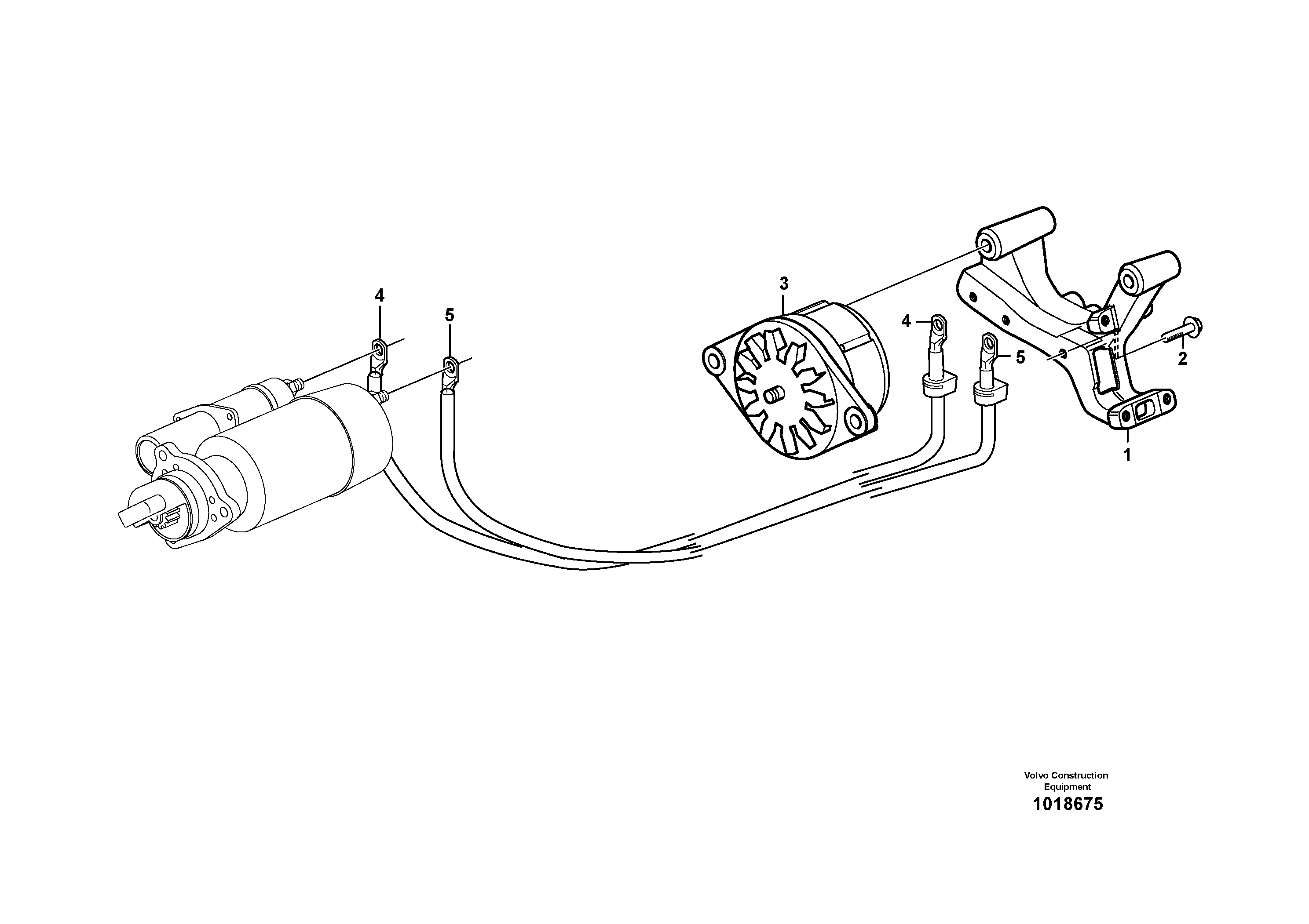 Схема запчастей Volvo L220E - 12430 Alternator bracket L220E SER NO 4003 - 5020