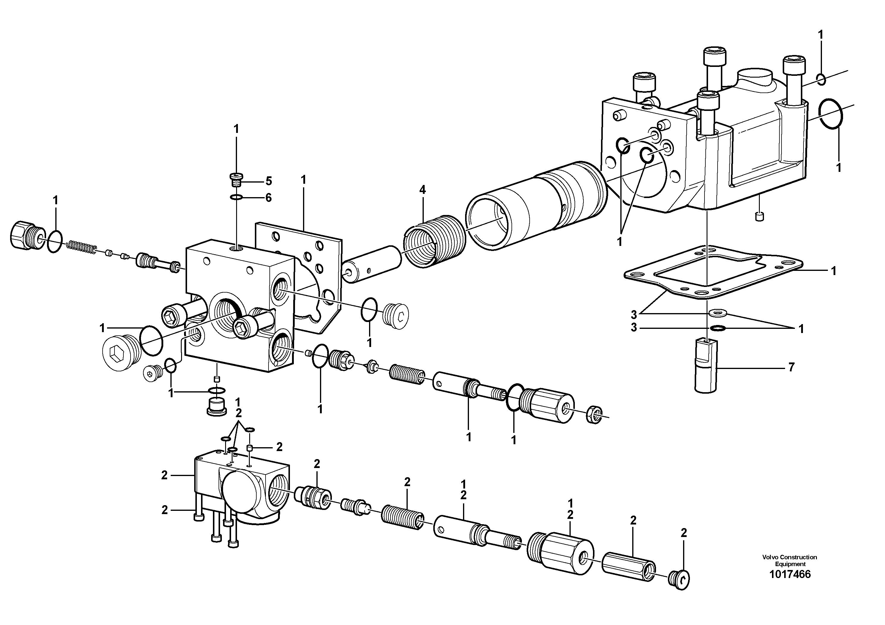 Схема запчастей Volvo L220E - 8143 Compensator L220E SER NO 4003 - 5020