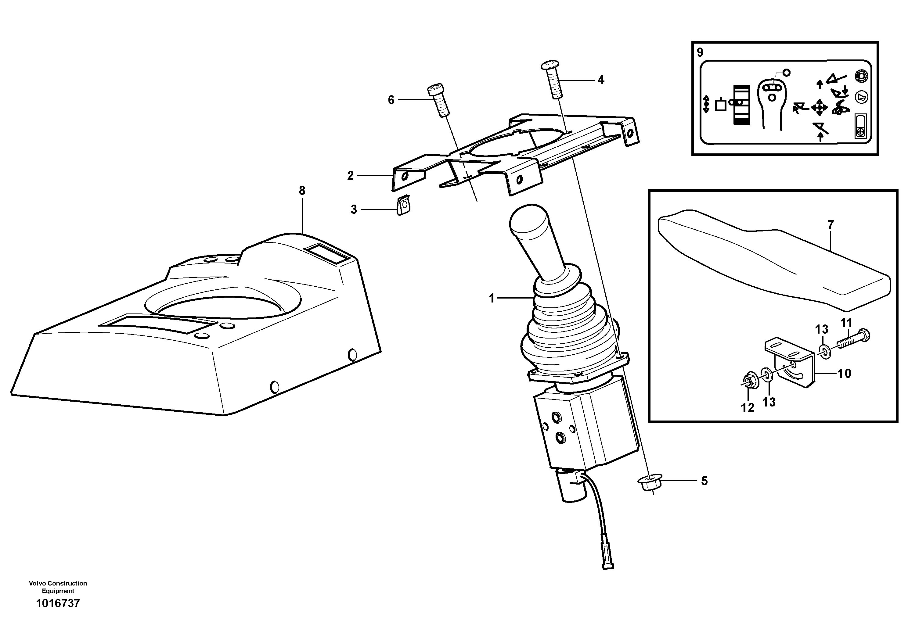 Схема запчастей Volvo L220E - 8358 Servo valve with fitting parts L220E SER NO 4003 - 5020