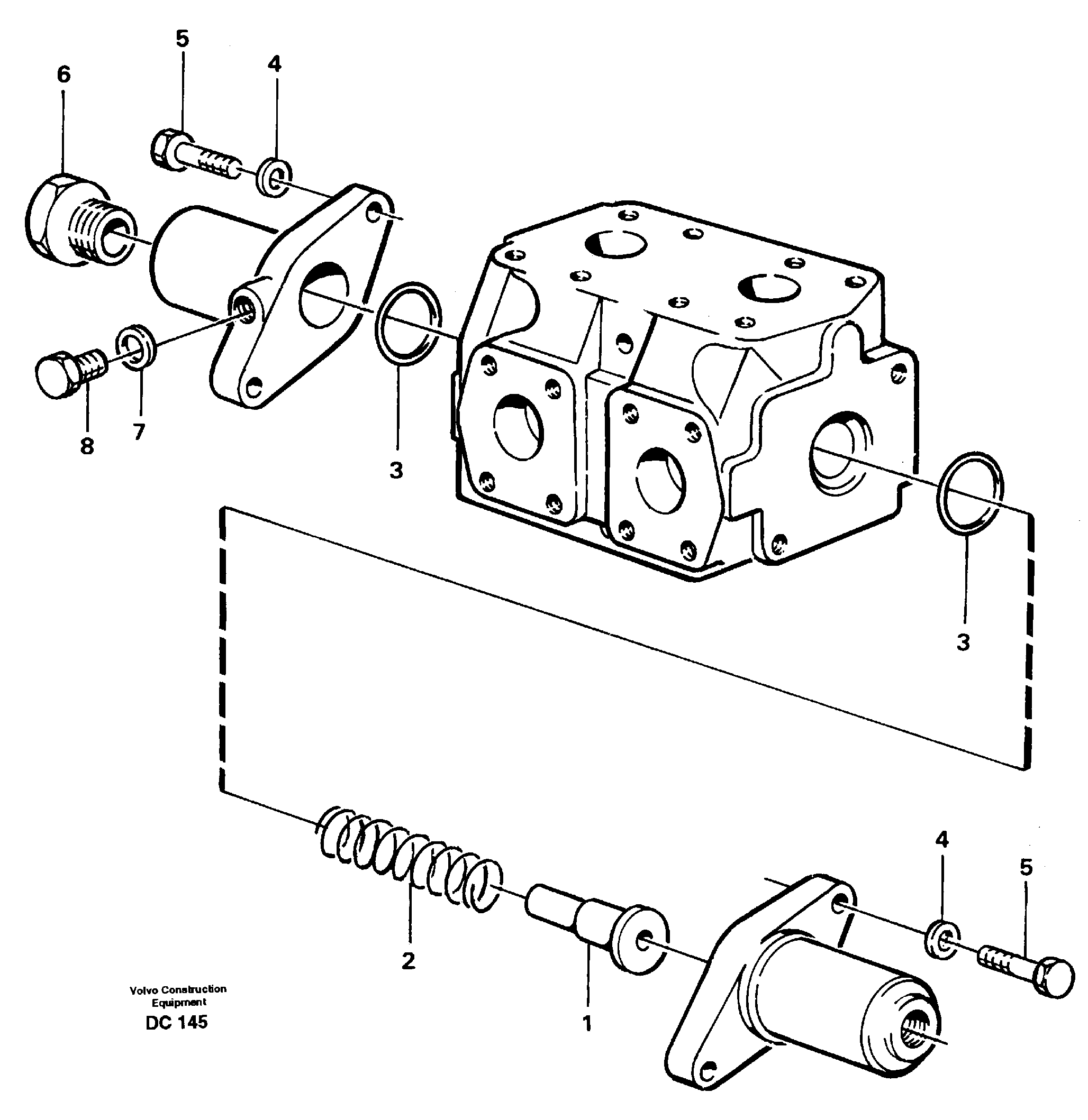 Схема запчастей Volvo L220E - 5136 Reversing valve ATTACHMENTS ATTACHMENTS WHEEL LOADERS GEN. D - E