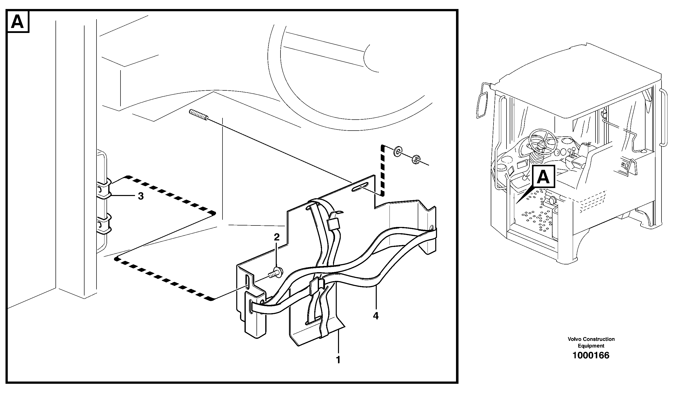 Схема запчастей Volvo L220D - 20903 Lunch box holder L220D SER NO 1001-