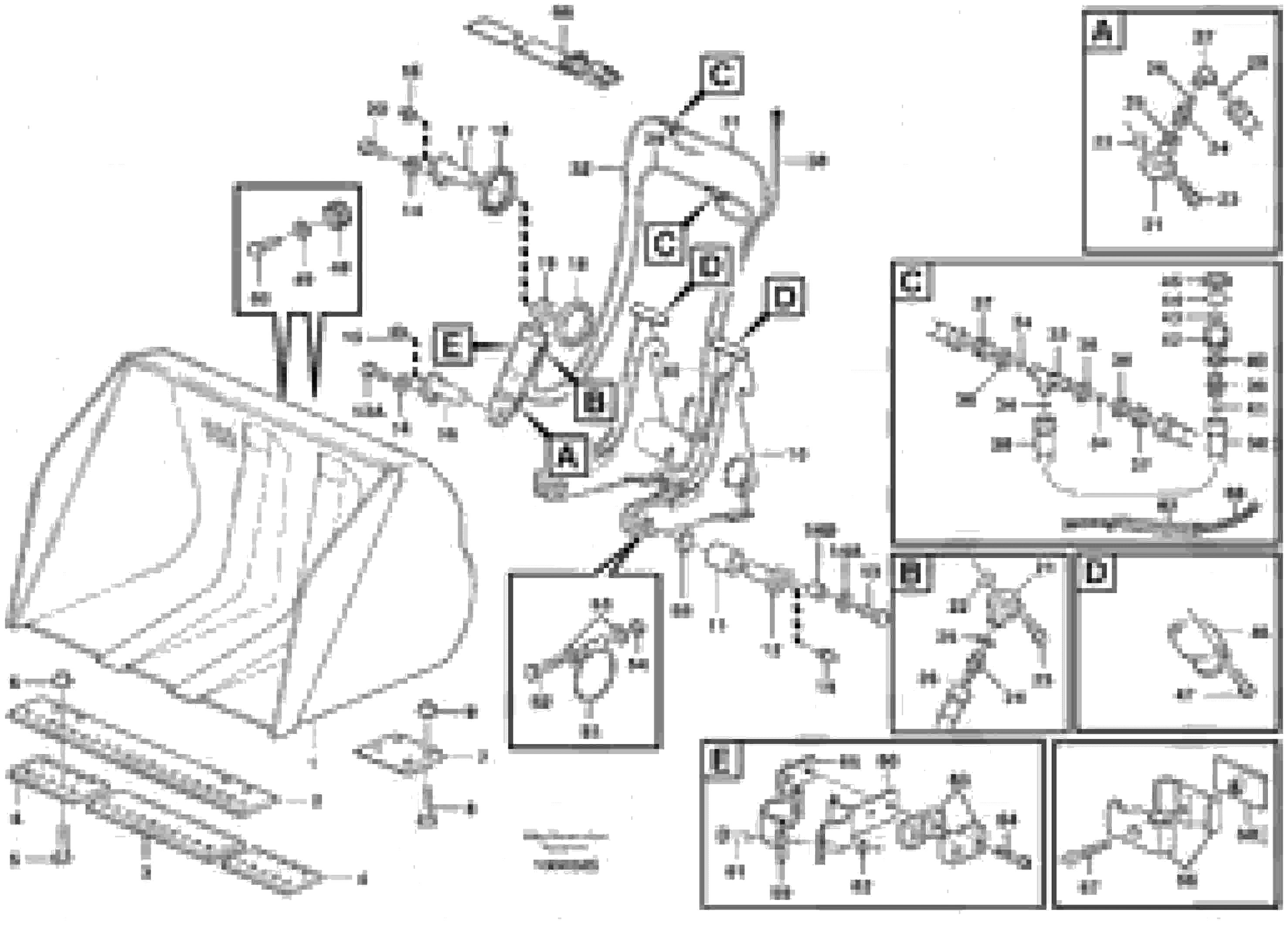 Схема запчастей Volvo L330D - 73700 High-tipping bucket ATTACHMENTS ATTACHMENTS WHEEL LOADERS GEN. D - E