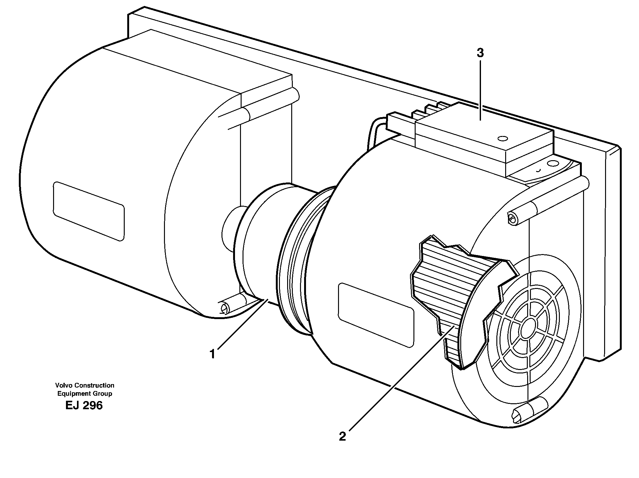 Схема запчастей Volvo L330D - 30030 Fan L330D