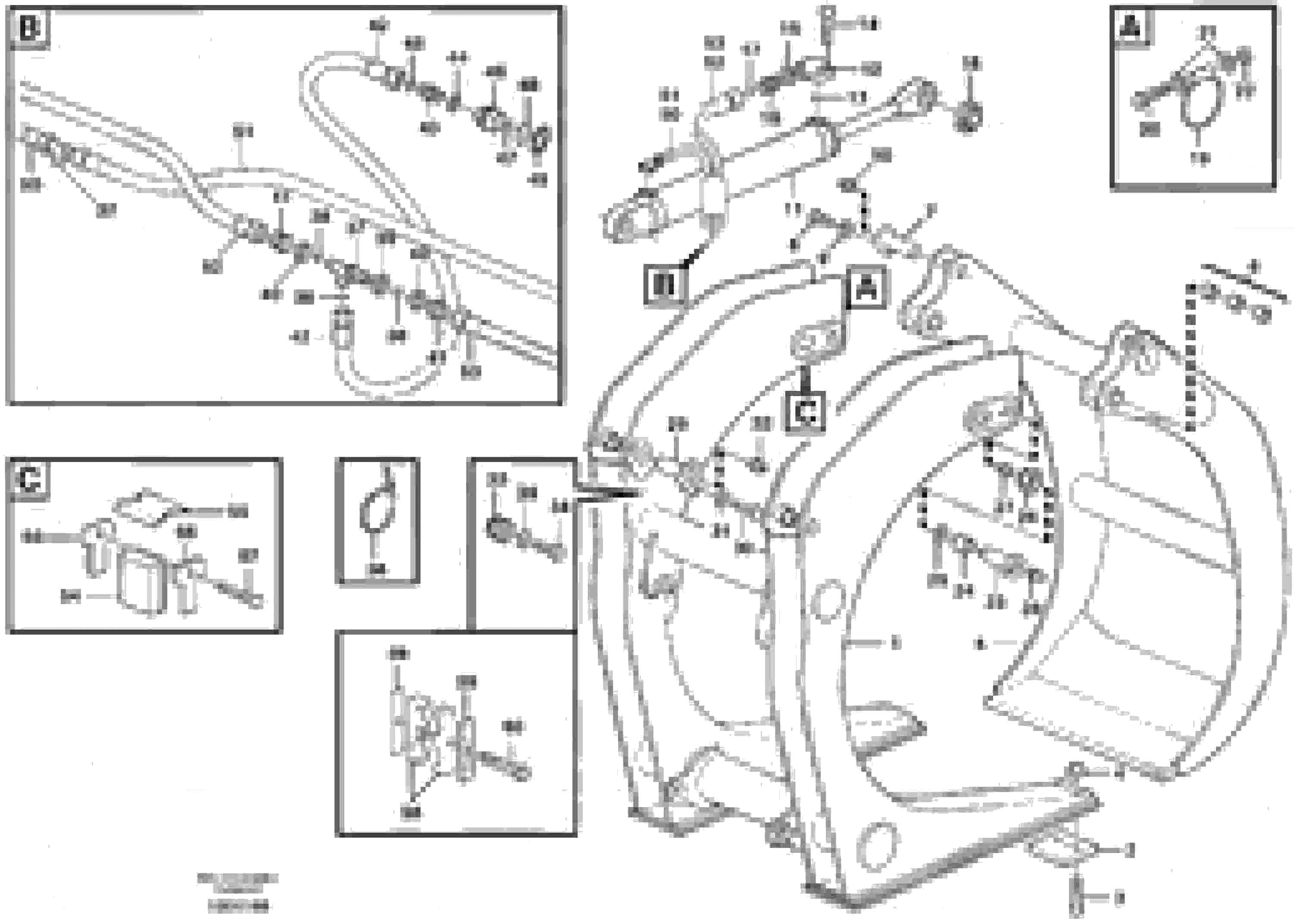 Схема запчастей Volvo L330D - 13855 Unloading grapple ATTACHMENTS ATTACHMENTS WHEEL LOADERS GEN. D - E