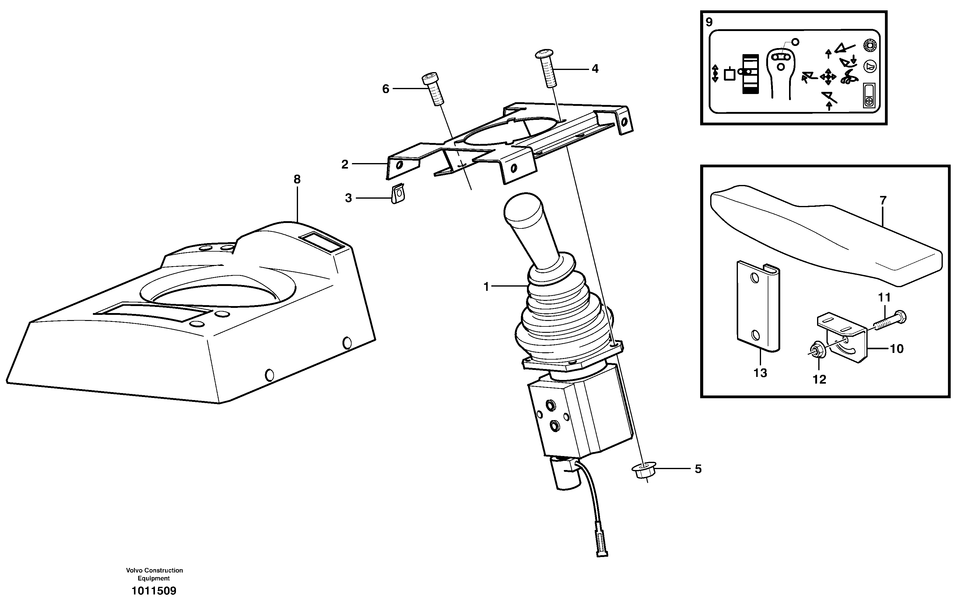 Схема запчастей Volvo L330D - 22931 Servo valve with fitting parts L330D