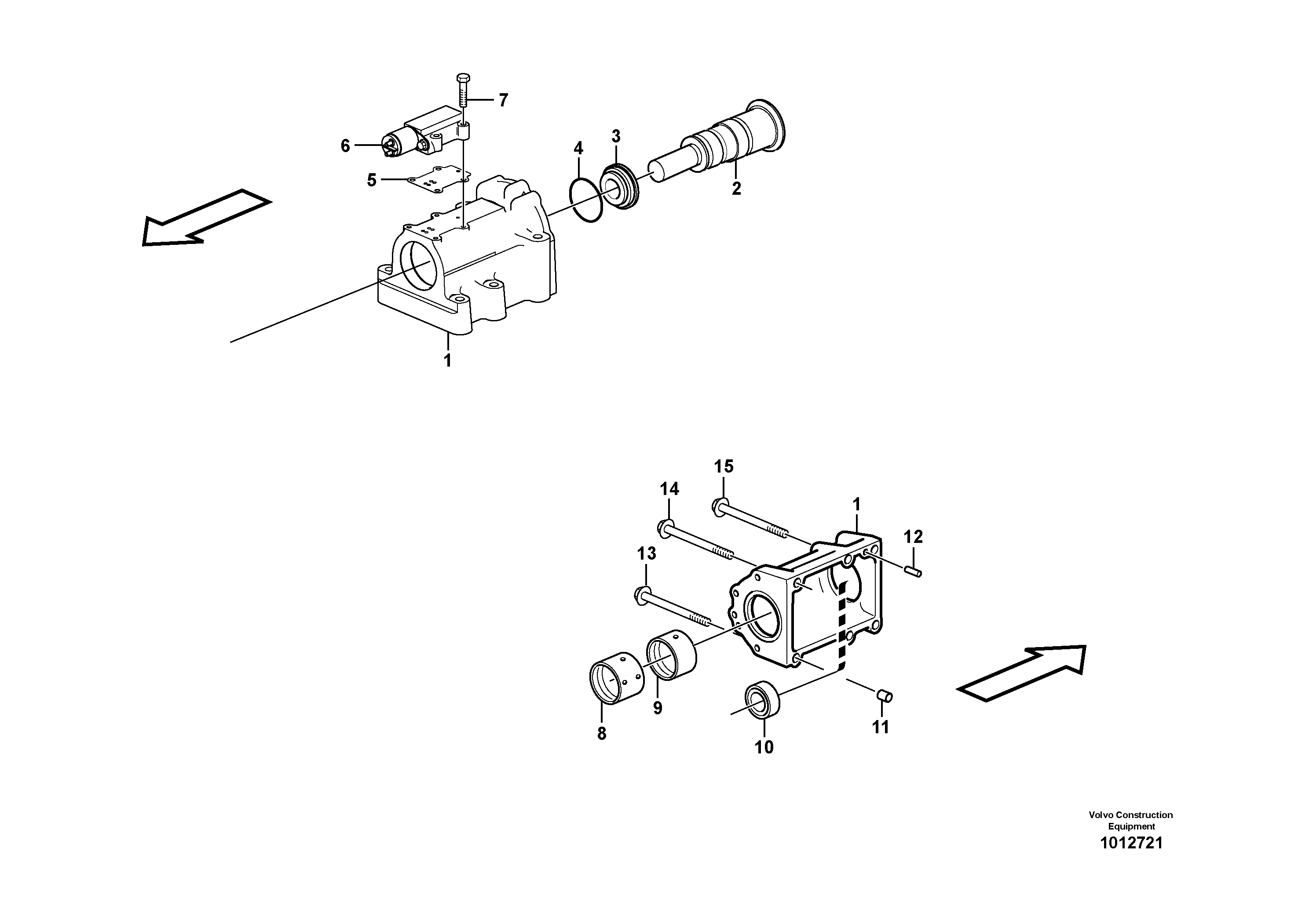 Схема запчастей Volvo L330D - 22607 Fuel injection pump with fitting parts L330D