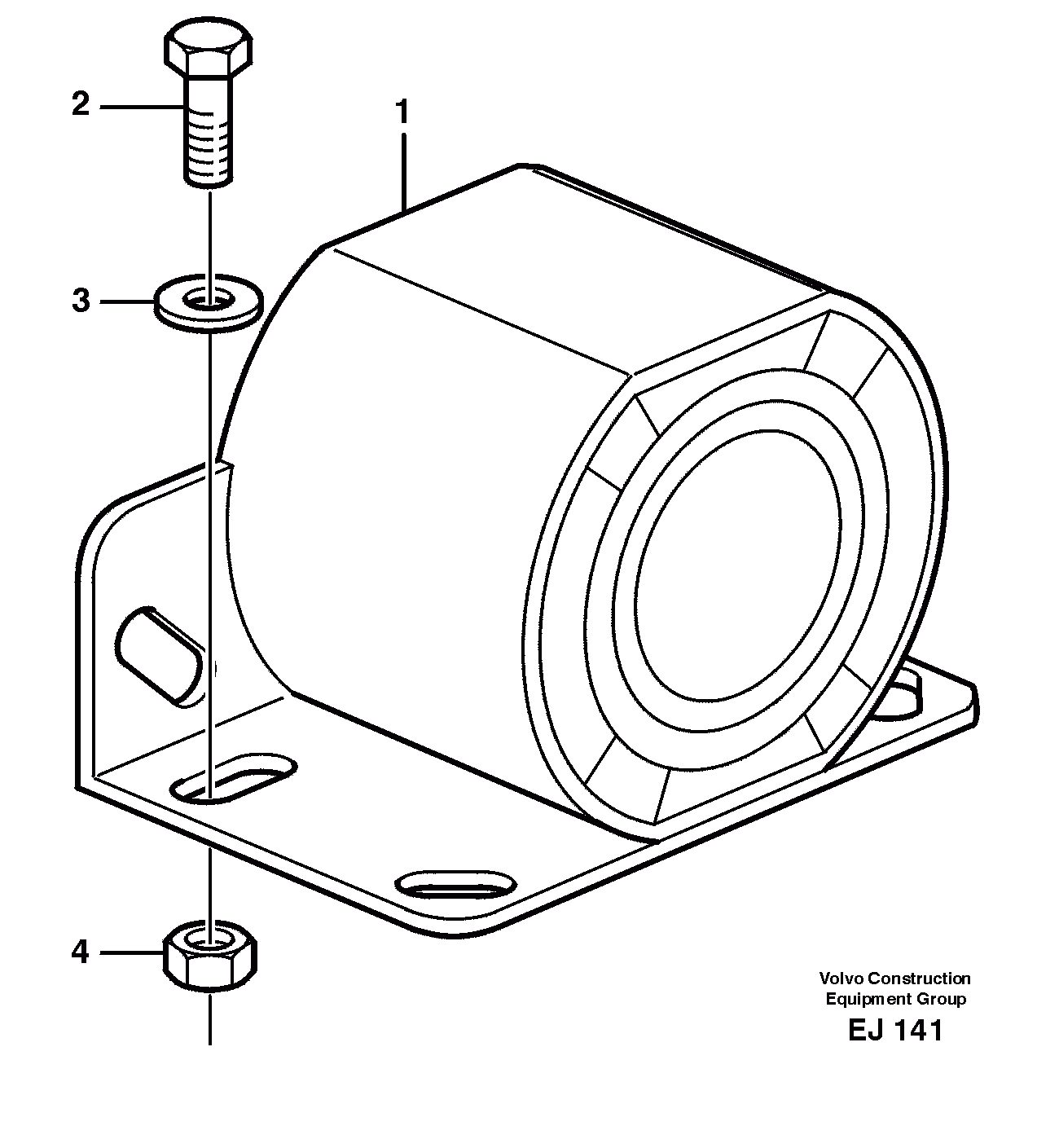 Схема запчастей Volvo L330D - 89879 Back-up warning unit L330D