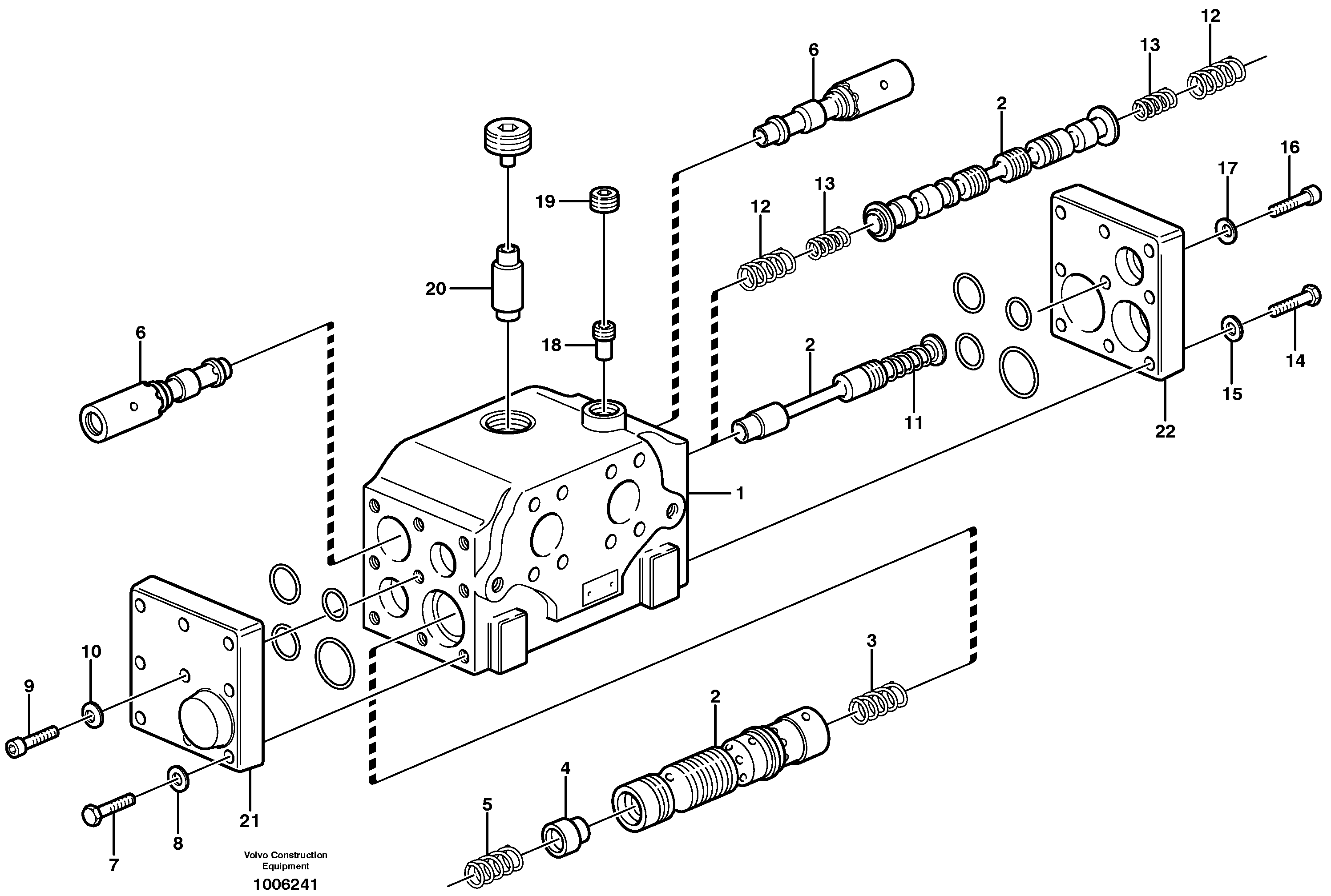 Схема запчастей Volvo L330D - 25041 Flow amplifier L330D