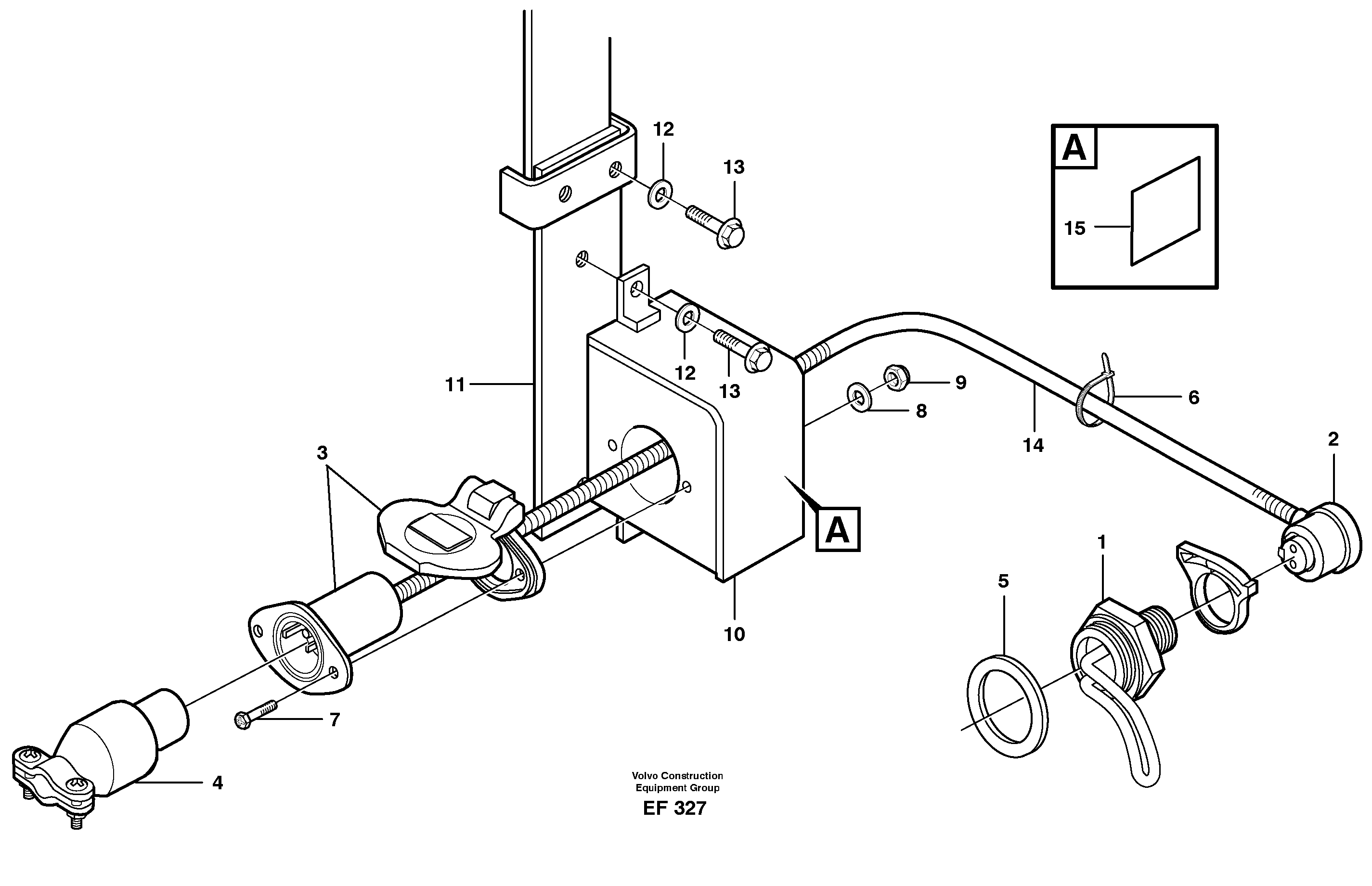 Схема запчастей Volvo L150D - 39645 Engine heater L150D