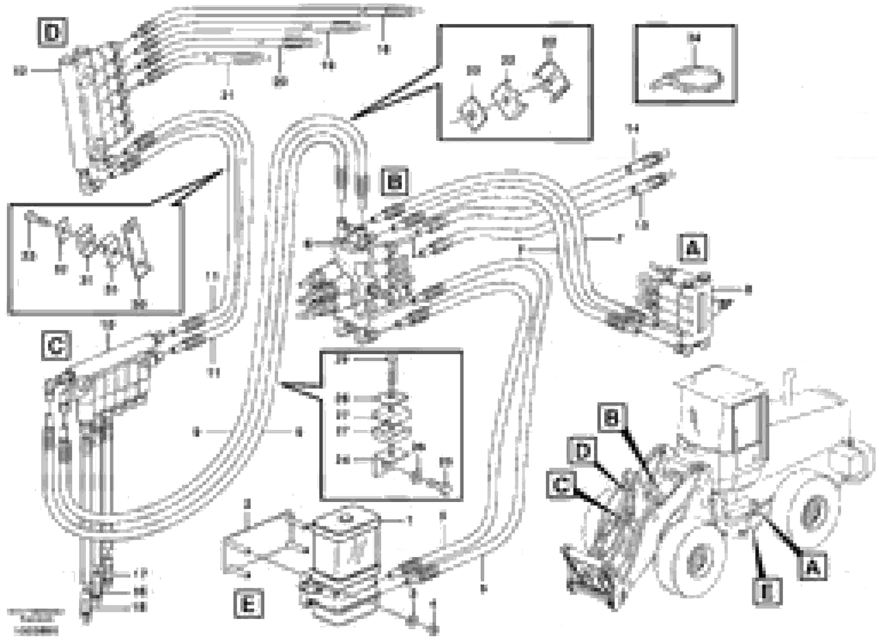 Схема запчастей Volvo L150D - 32256 Central lubrication L150D