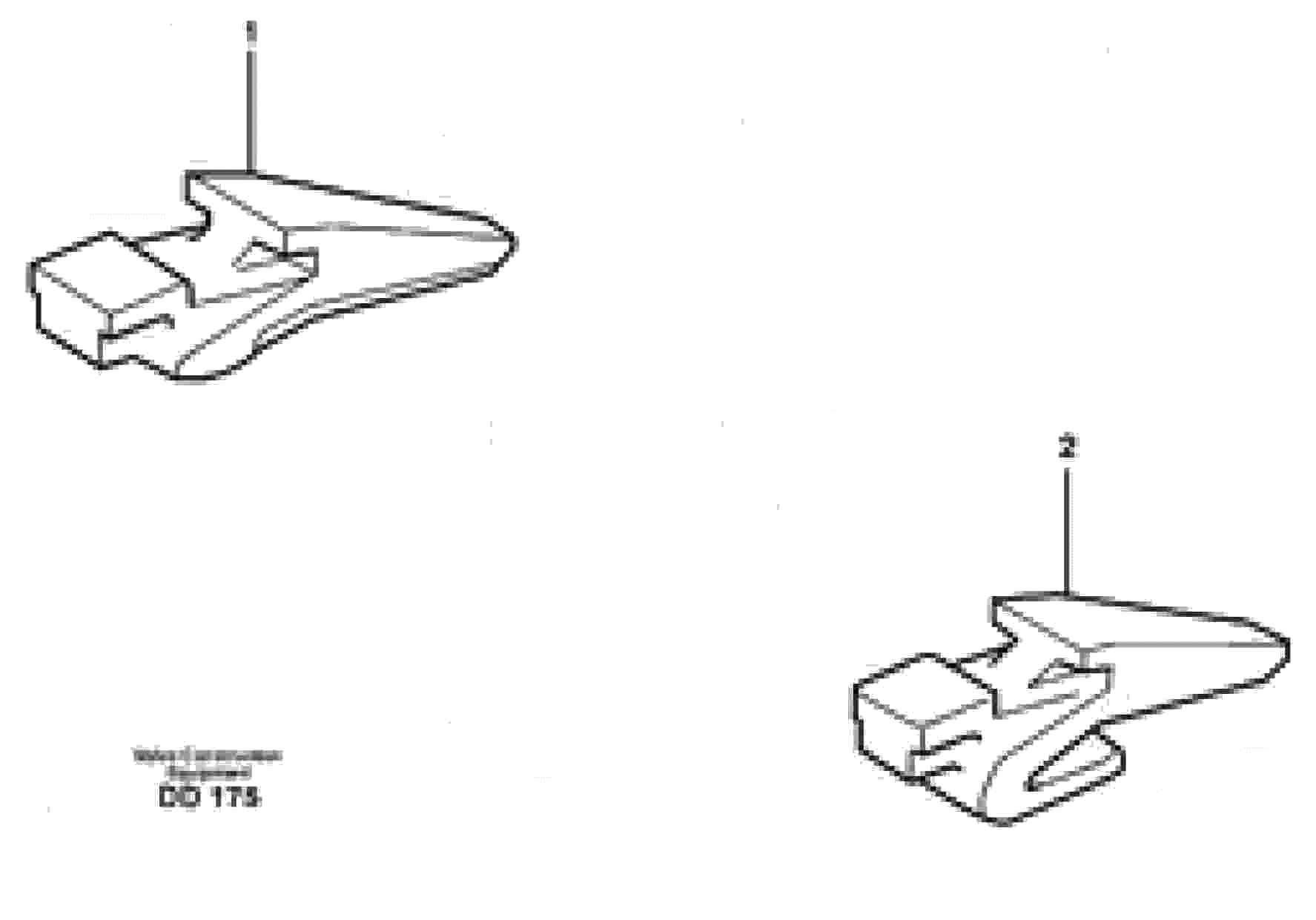 Схема запчастей Volvo L150D - 6551 Adapter kit ATTACHMENTS ATTACHMENTS WHEEL LOADERS GEN. D - E