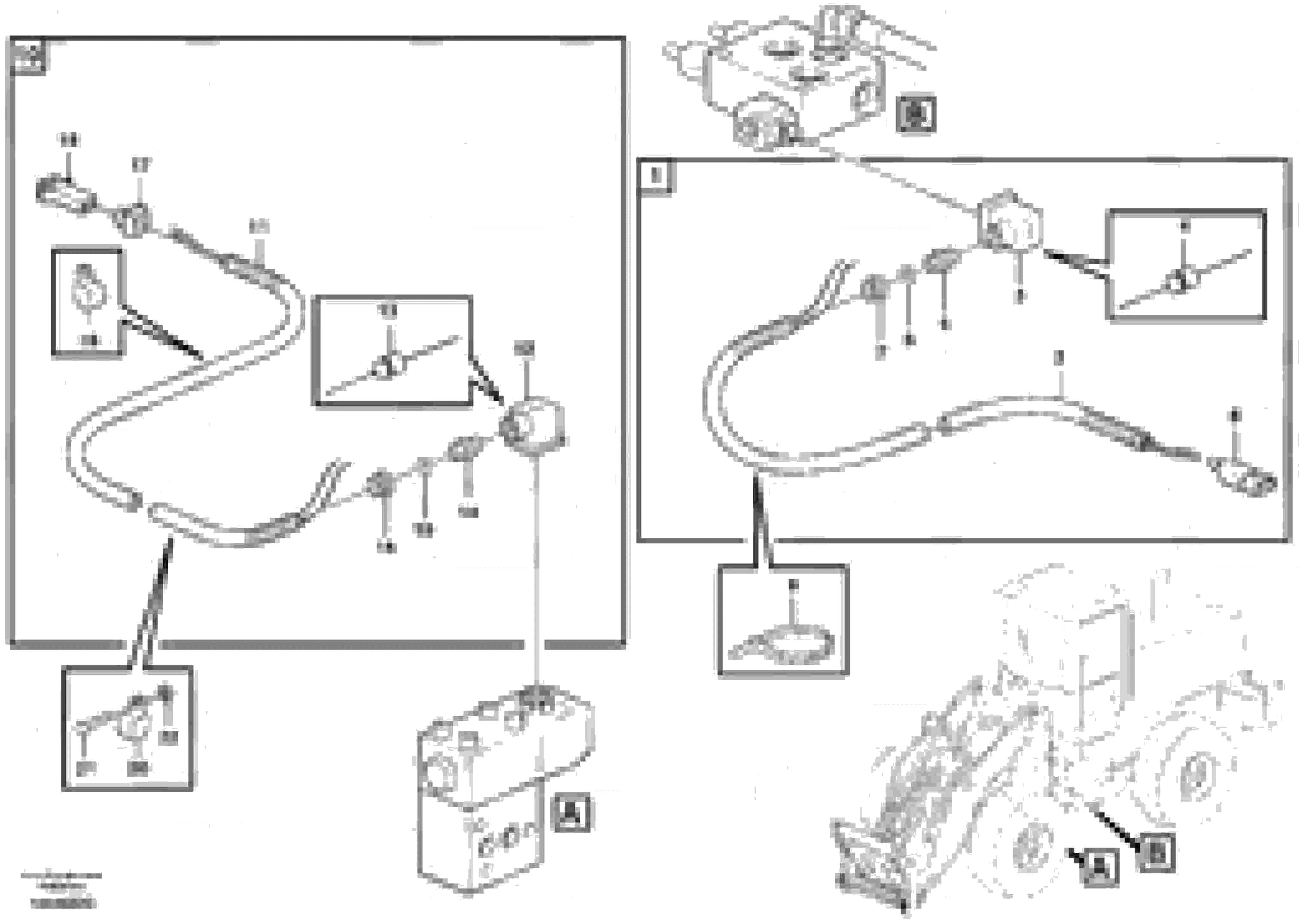 Схема запчастей Volvo L150D - 87921 Cable harness, attachment lock L150D