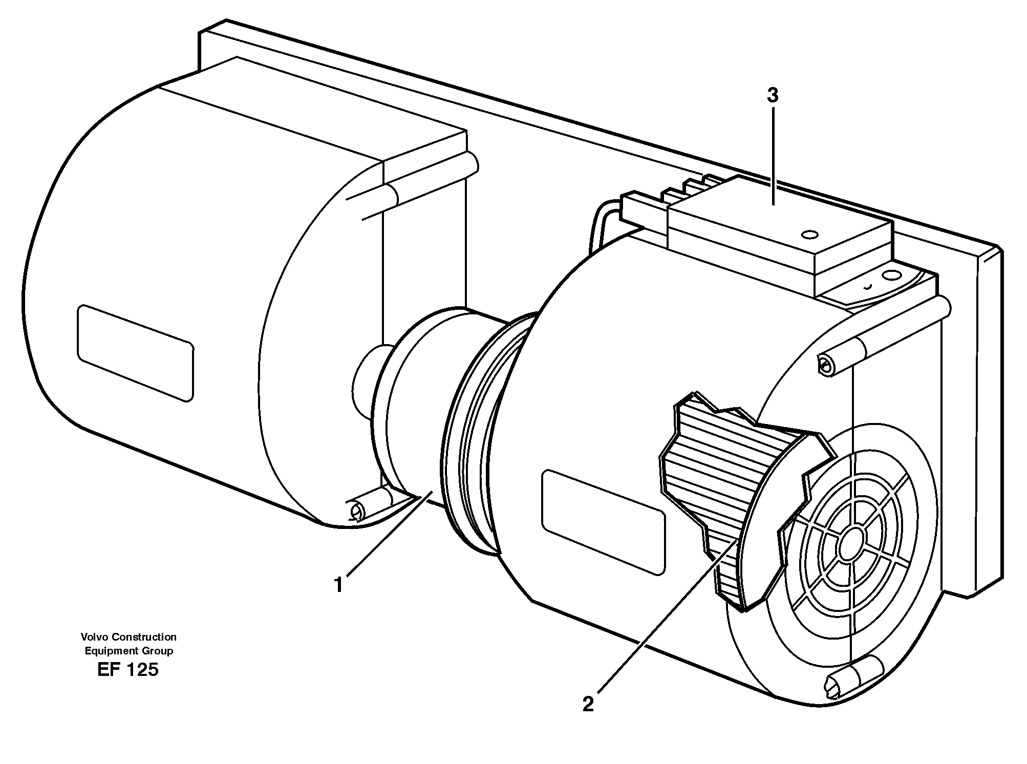 Схема запчастей Volvo L150D - 30021 Fan L150D