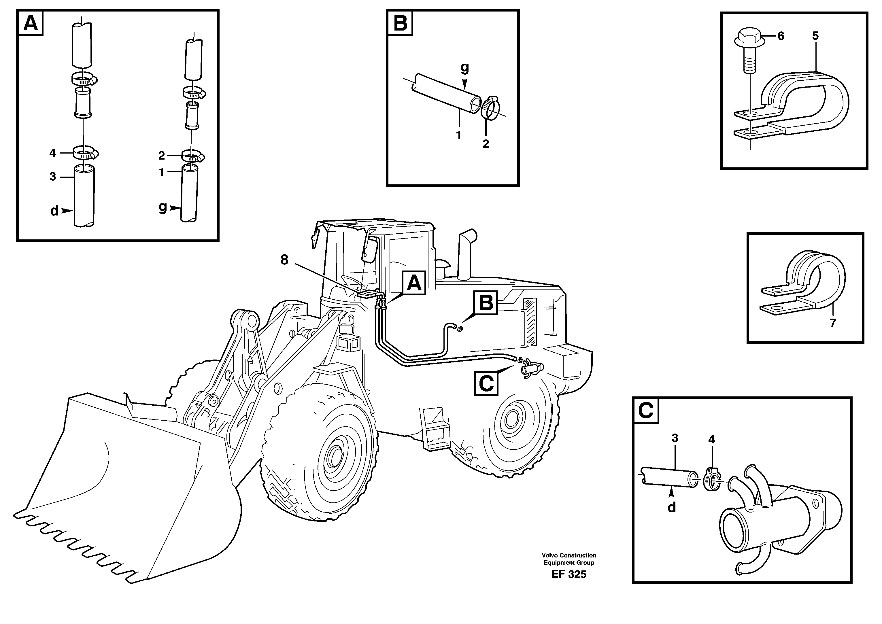 Схема запчастей Volvo L150D - 83578 Система отопления (обогрева) L150D