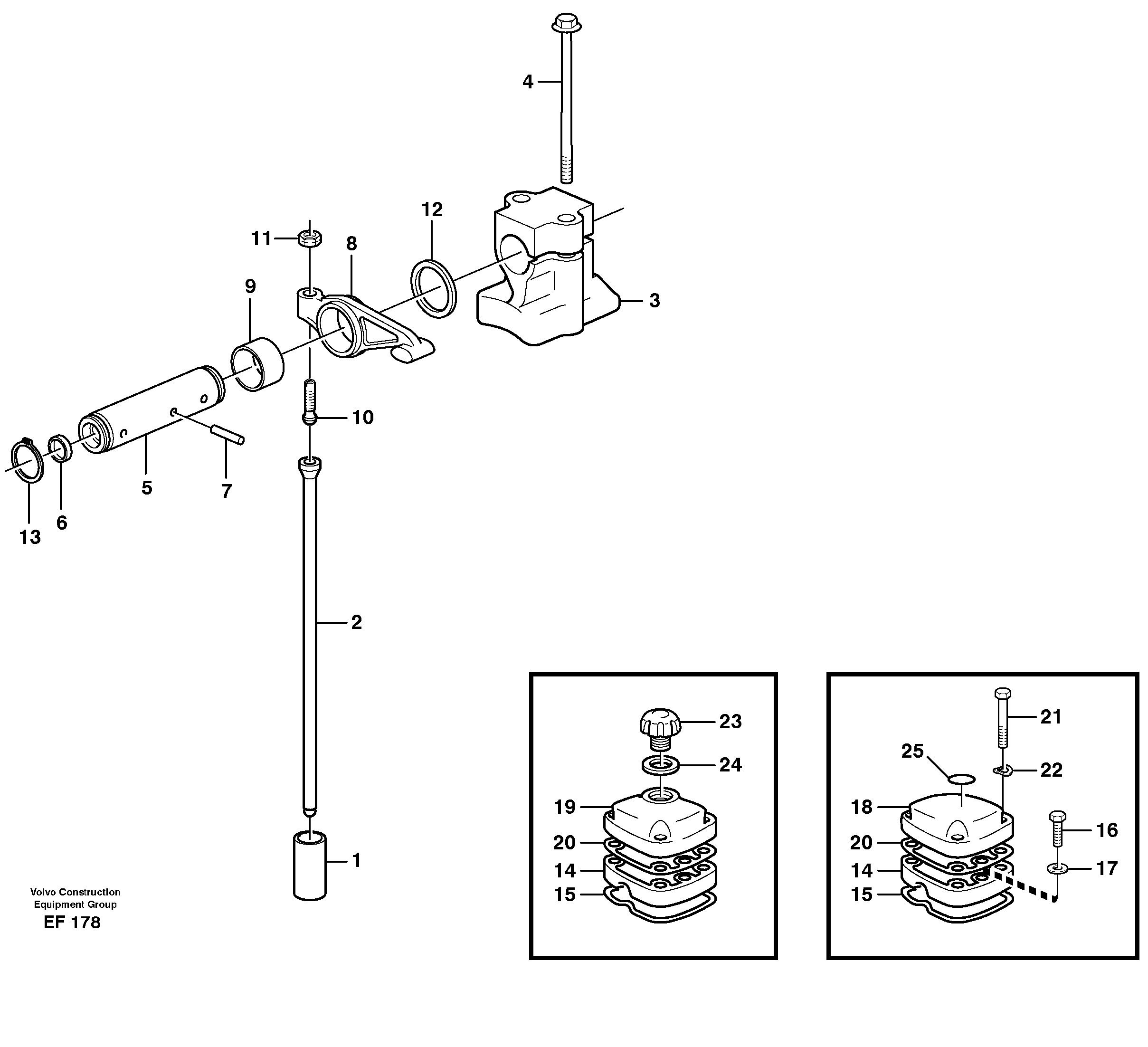 Схема запчастей Volvo L150D - 13009 Valve mechanism L150D
