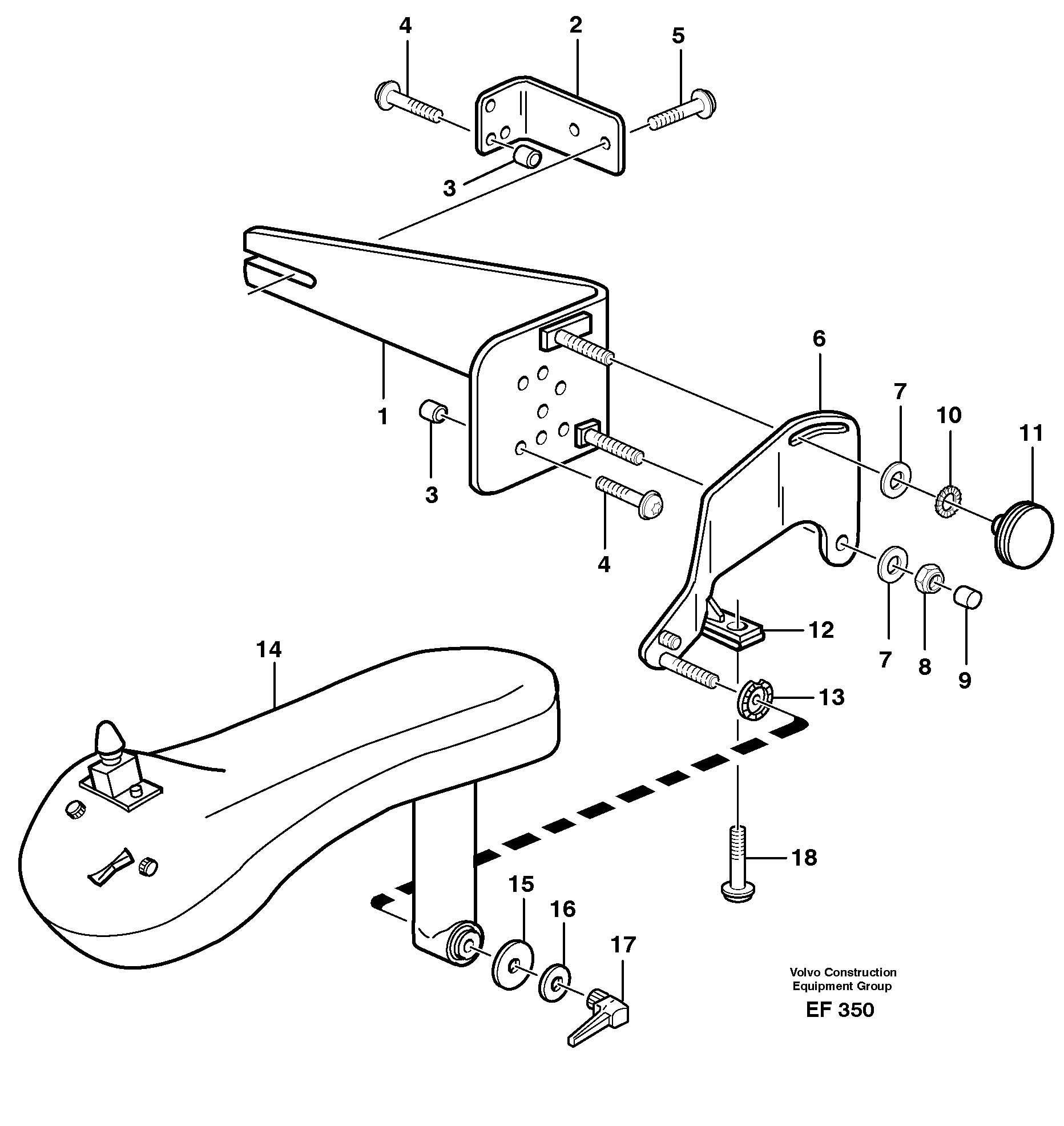 Схема запчастей Volvo L150D - 1684 CDC - steering, sheet metal parts L150D