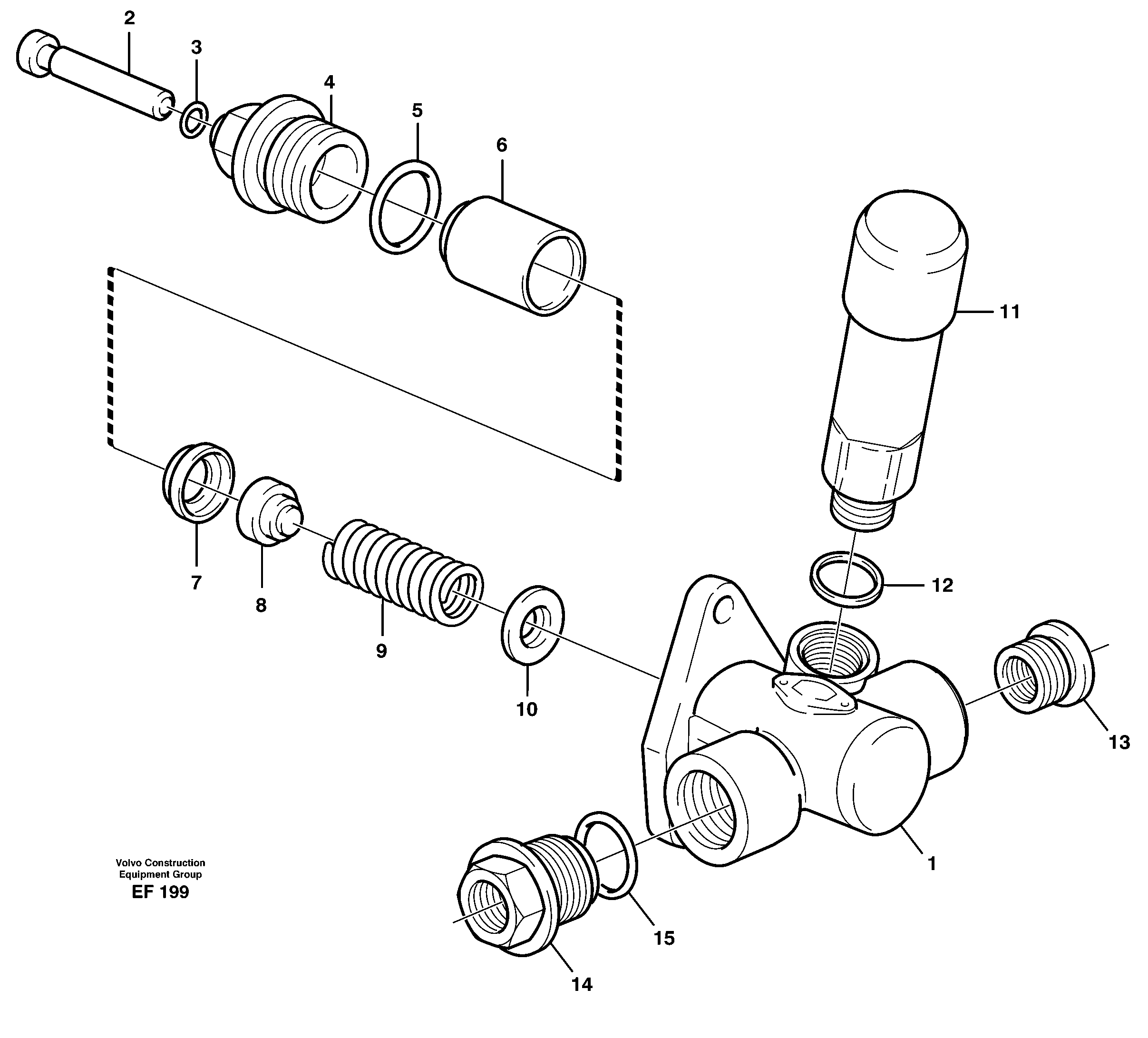 Схема запчастей Volvo L150D - 100608 Feed pump L150D