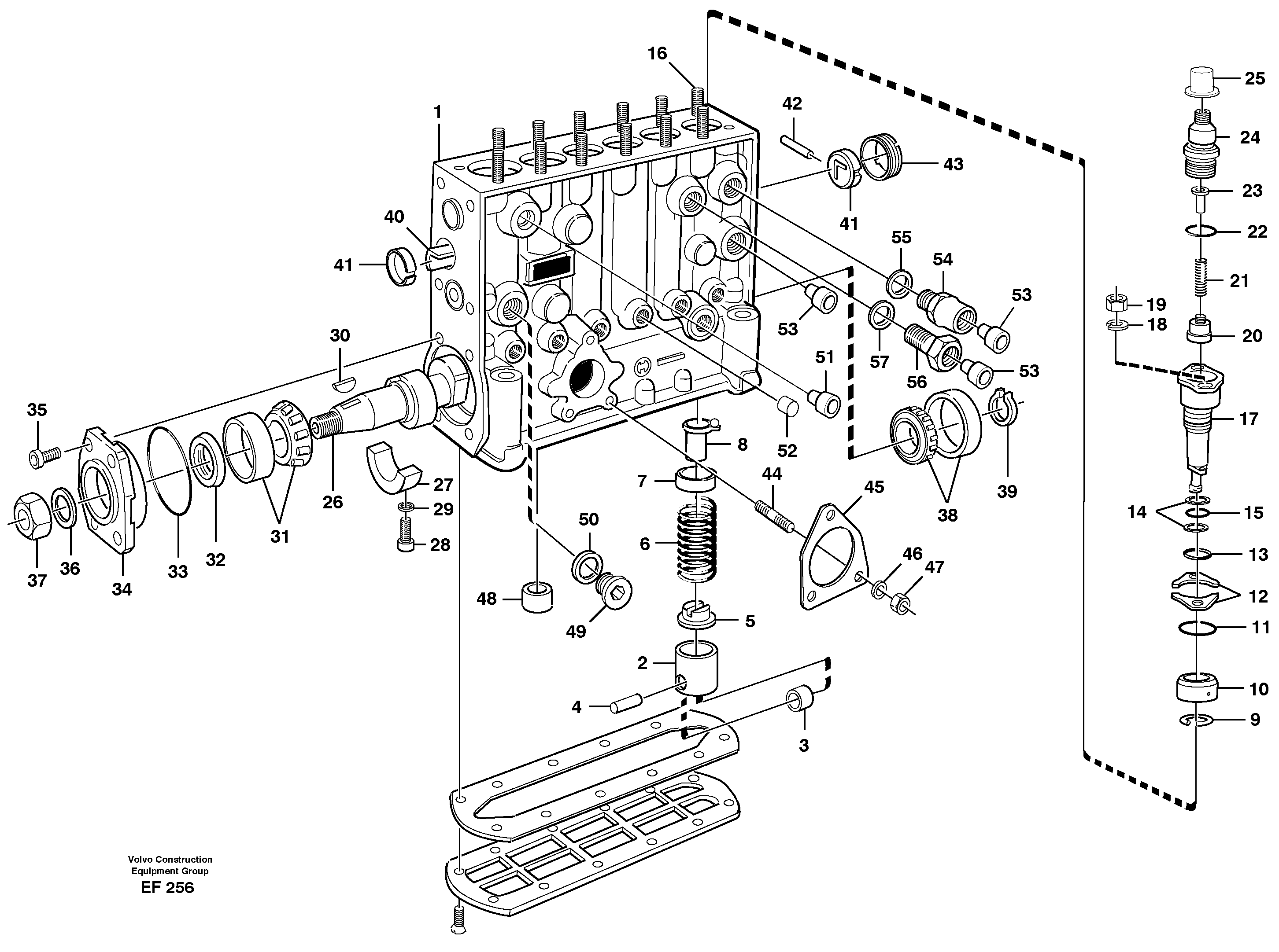 Схема запчастей Volvo L150D - 90271 Насос L150D