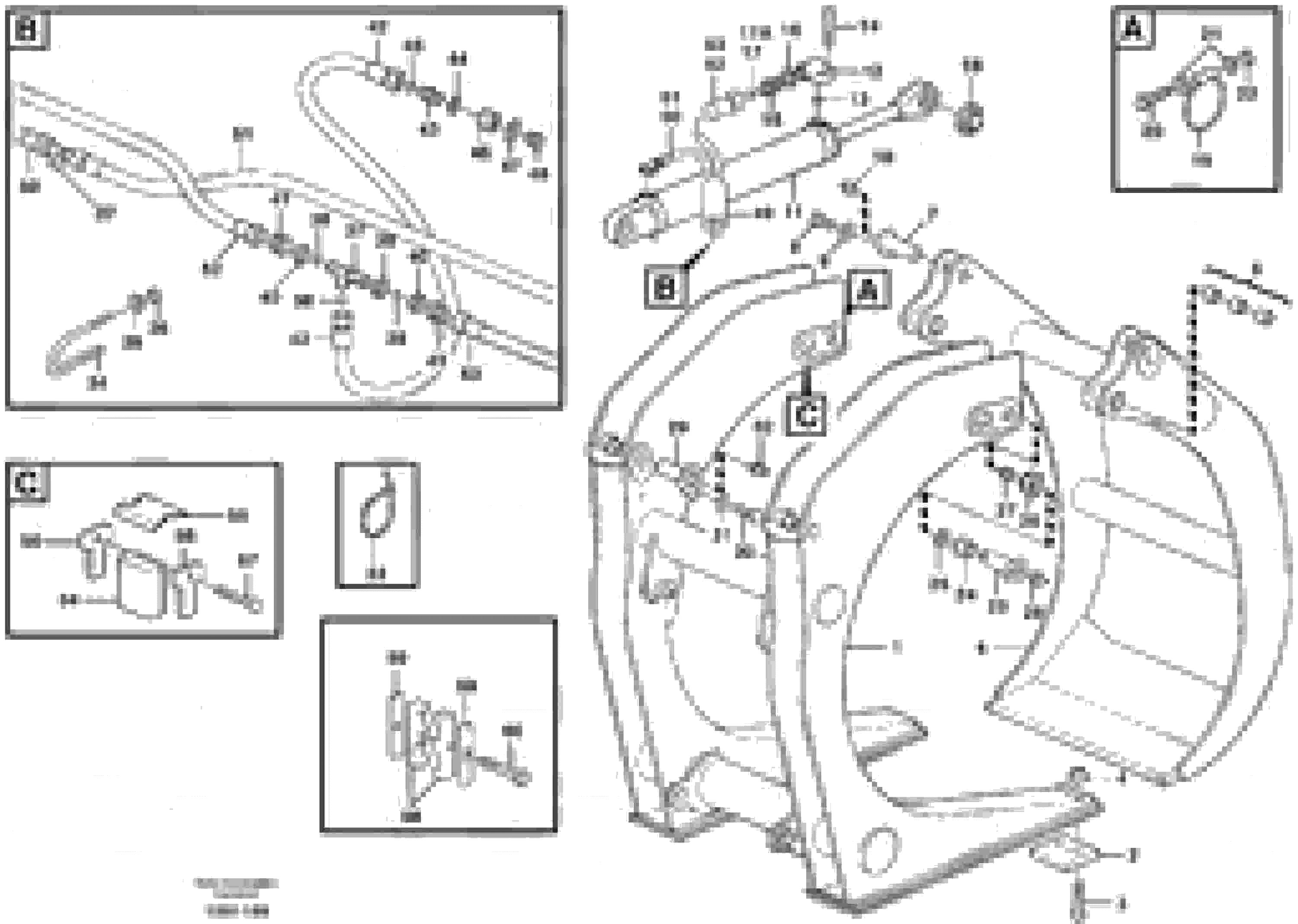 Схема запчастей Volvo L50D - 25682 Unloading grapple ATTACHMENTS ATTACHMENTS WHEEL LOADERS GEN. D - E