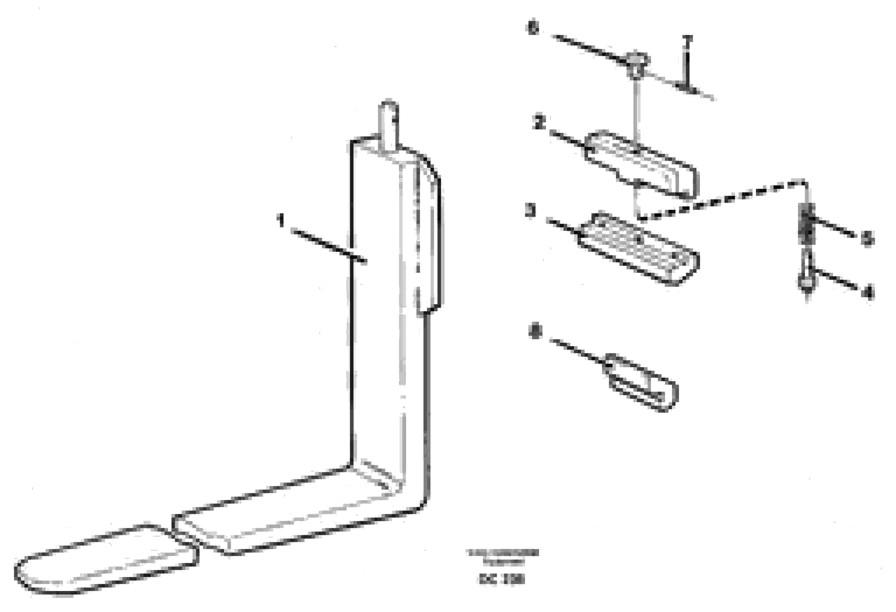 Схема запчастей Volvo L50D - 5226 Fork tines ATTACHMENTS ATTACHMENTS WHEEL LOADERS GEN. D - E