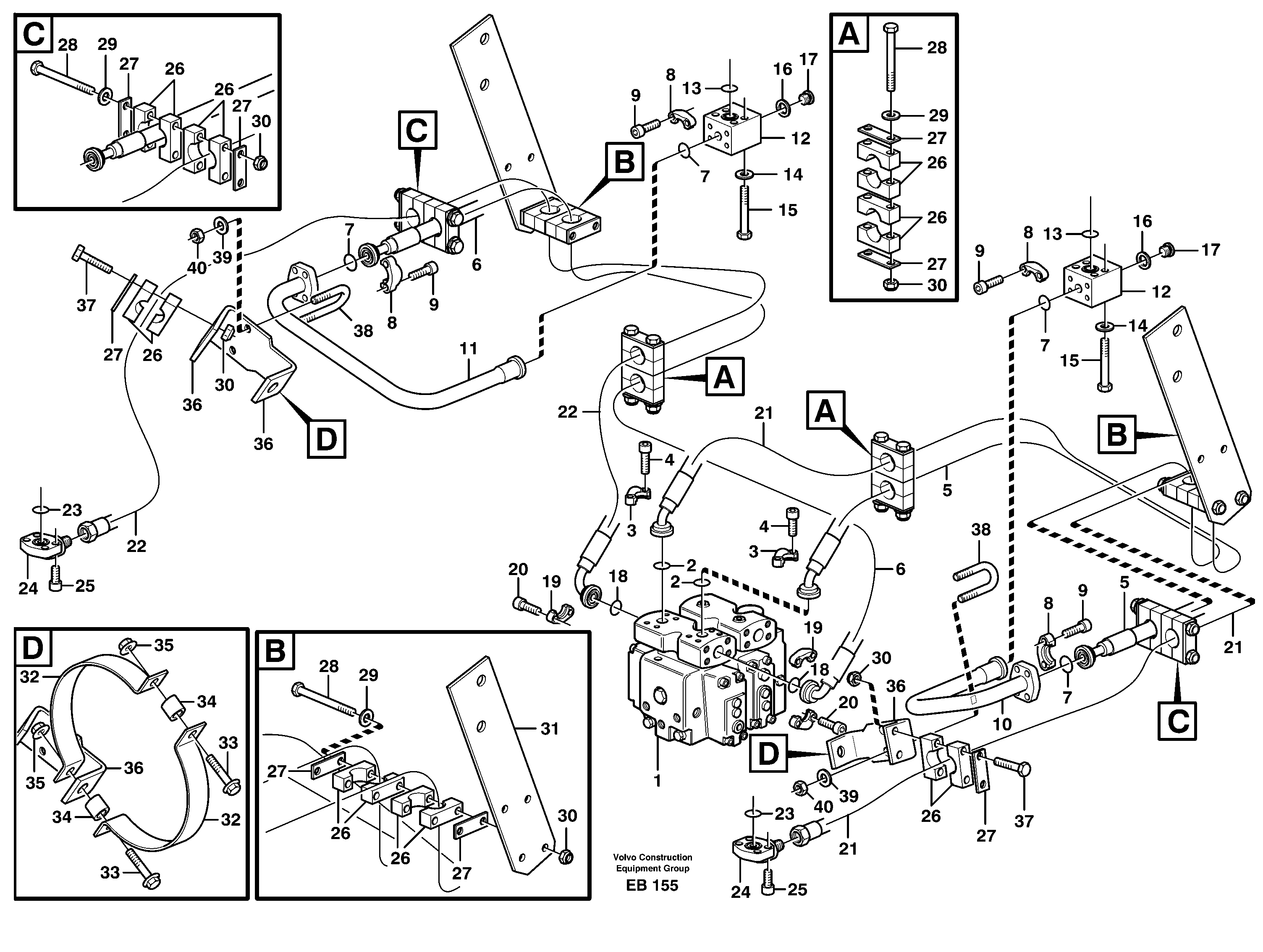 Схема запчастей Volvo L50D - 32319 Lift function L50D