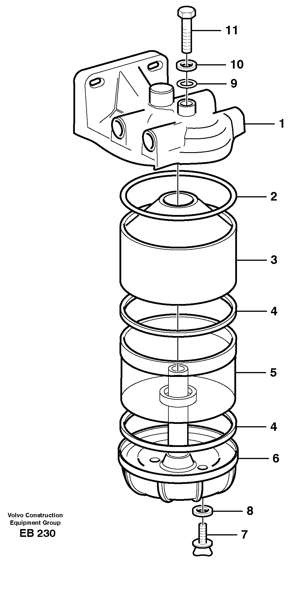 Схема запчастей Volvo L50D - 25399 Slurry separator L50D