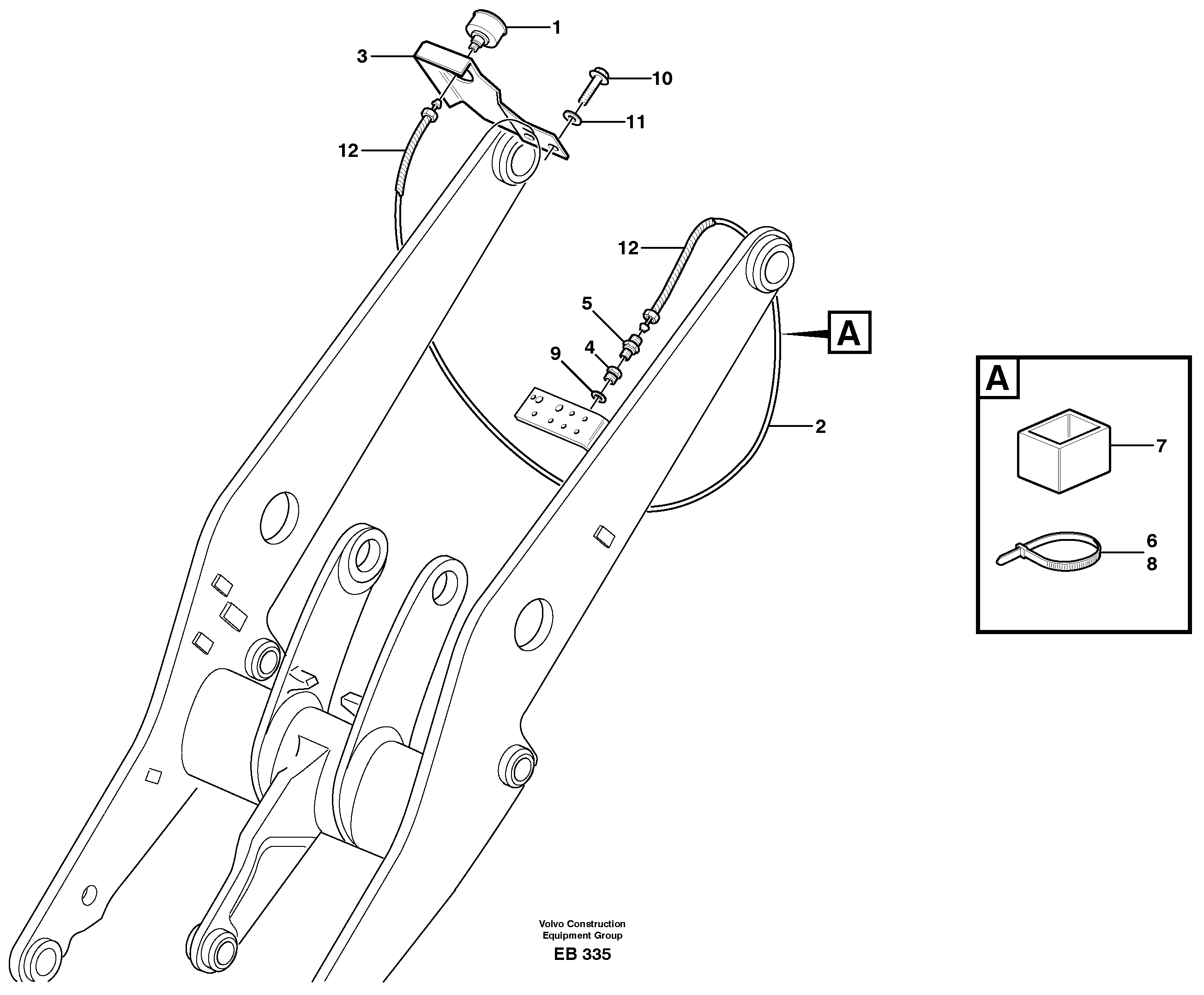 Схема запчастей Volvo L50D - 32881 Manometer with fitting parts L50D