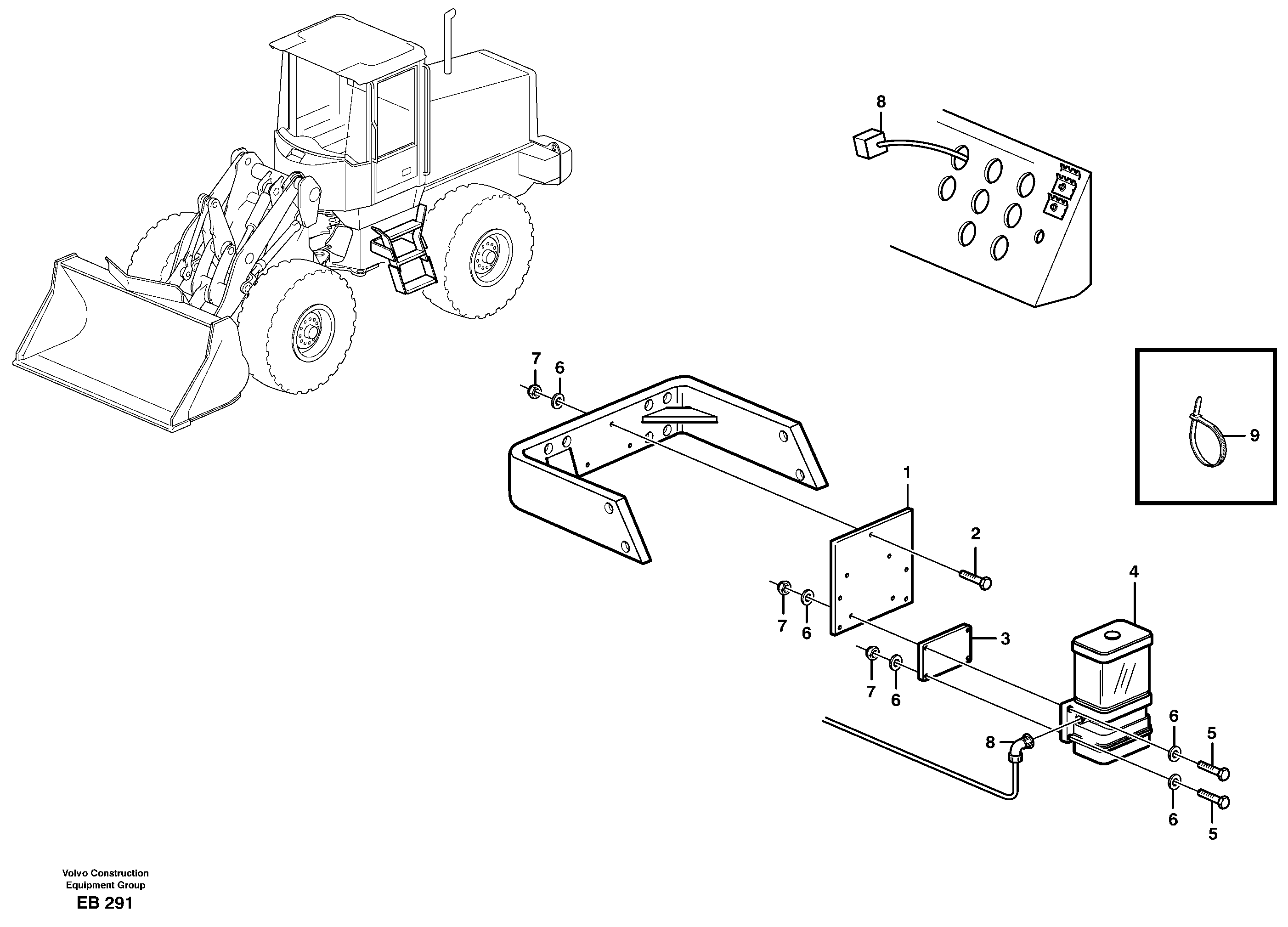 Схема запчастей Volvo L50D - 35932 Cable harness for central lubrication L50D