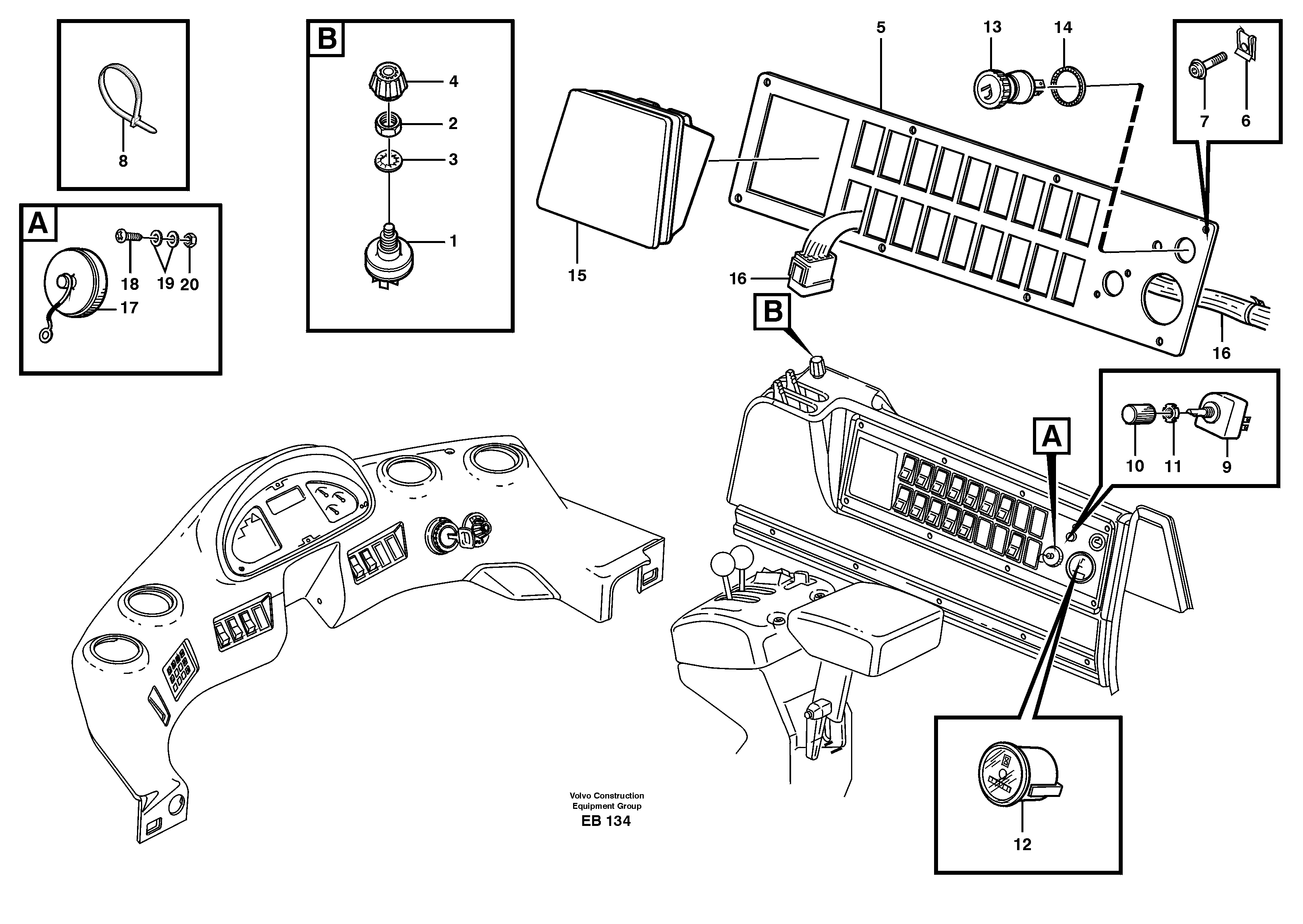 Схема запчастей Volvo L50D - 62218 Side panel L50D