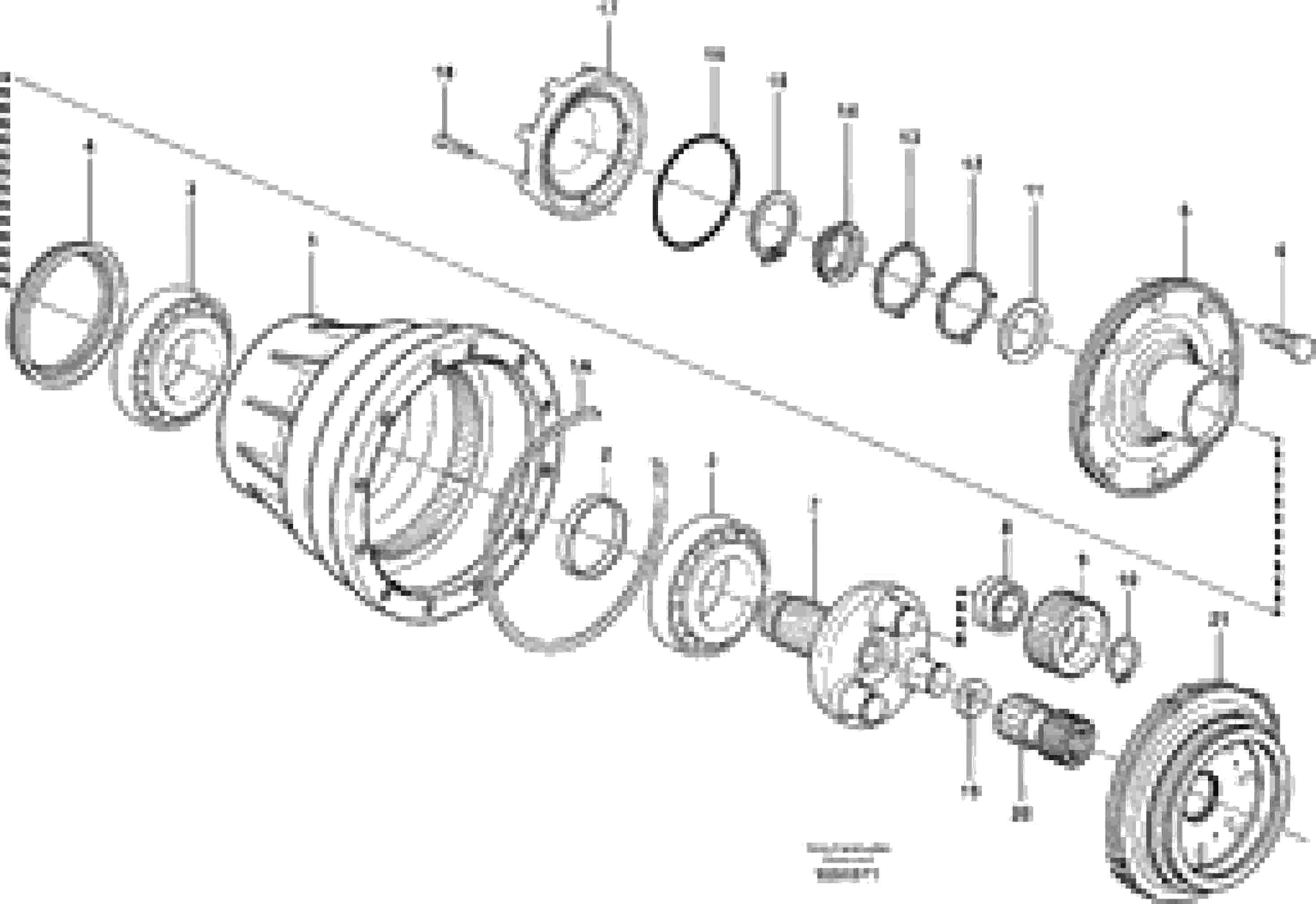 Схема запчастей Volvo L50D - 62363 Planetary axle, Front L50D