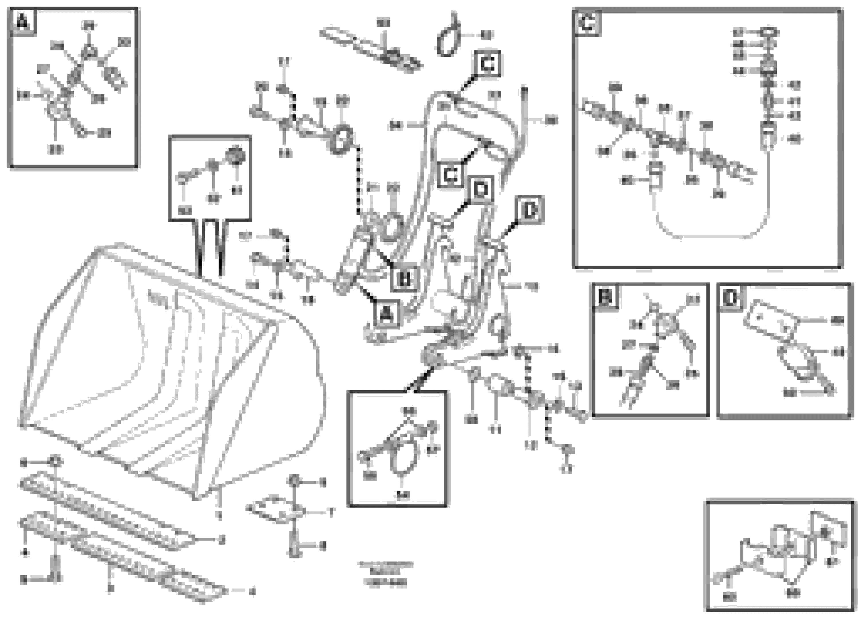 Схема запчастей Volvo L50D - 3974 High-tipping bucket ATTACHMENTS ATTACHMENTS WHEEL LOADERS GEN. D - E