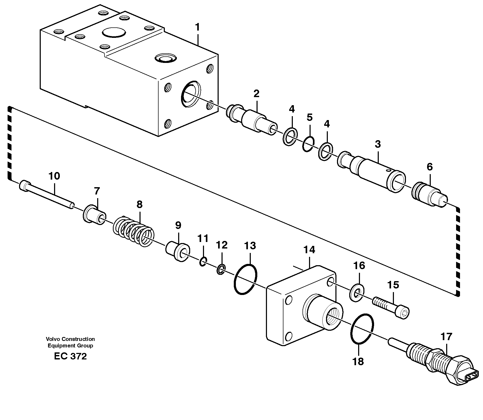 Схема запчастей Volvo L50D - 41424 Sensor L50D