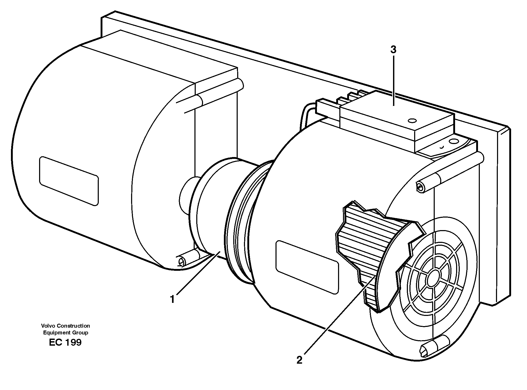 Схема запчастей Volvo L70D - 30008 Fan L70D