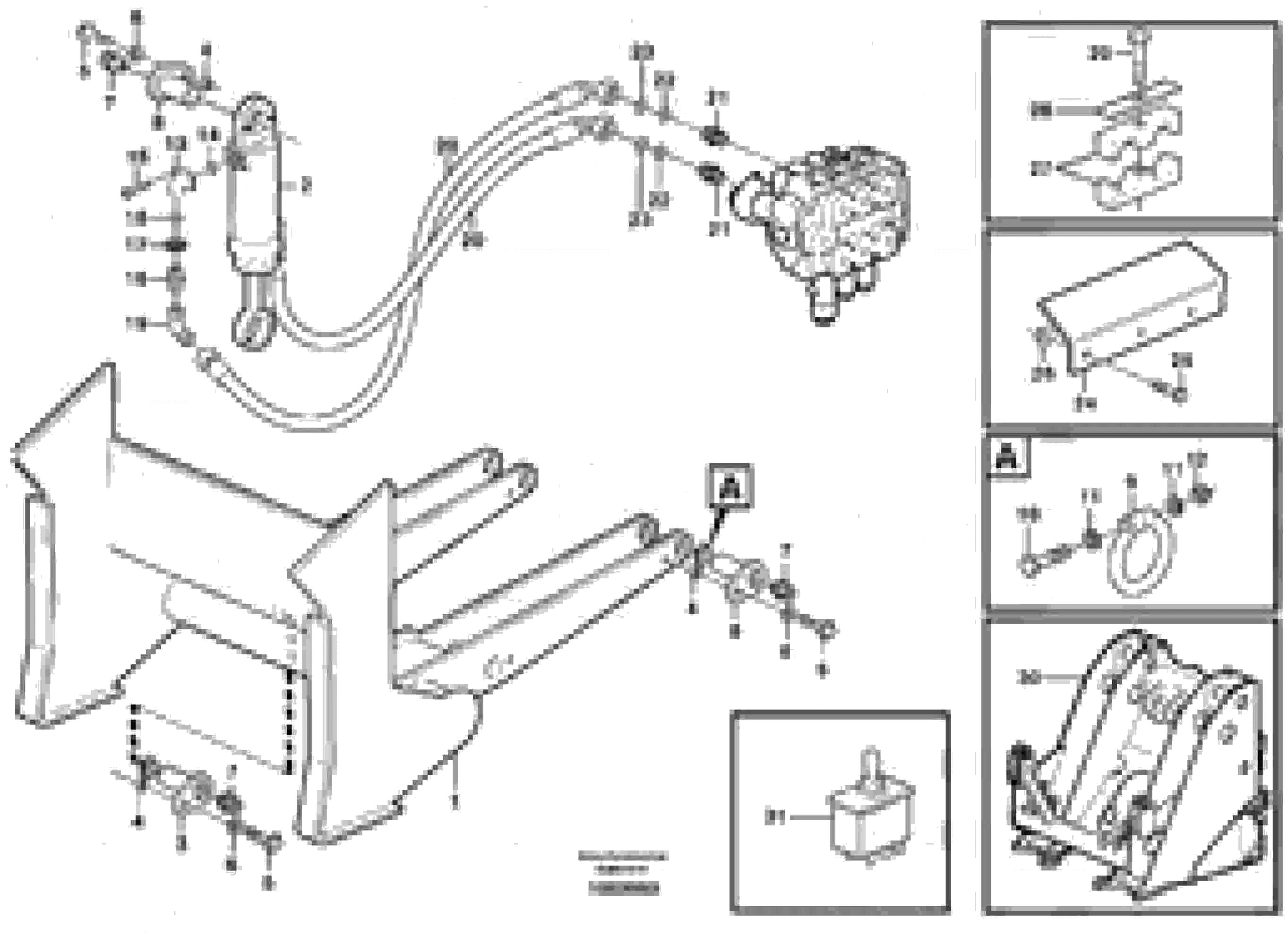 Схема запчастей Volvo L70D - 32875 Log pusher ATTACHMENTS ATTACHMENTS WHEEL LOADERS GEN. D - E