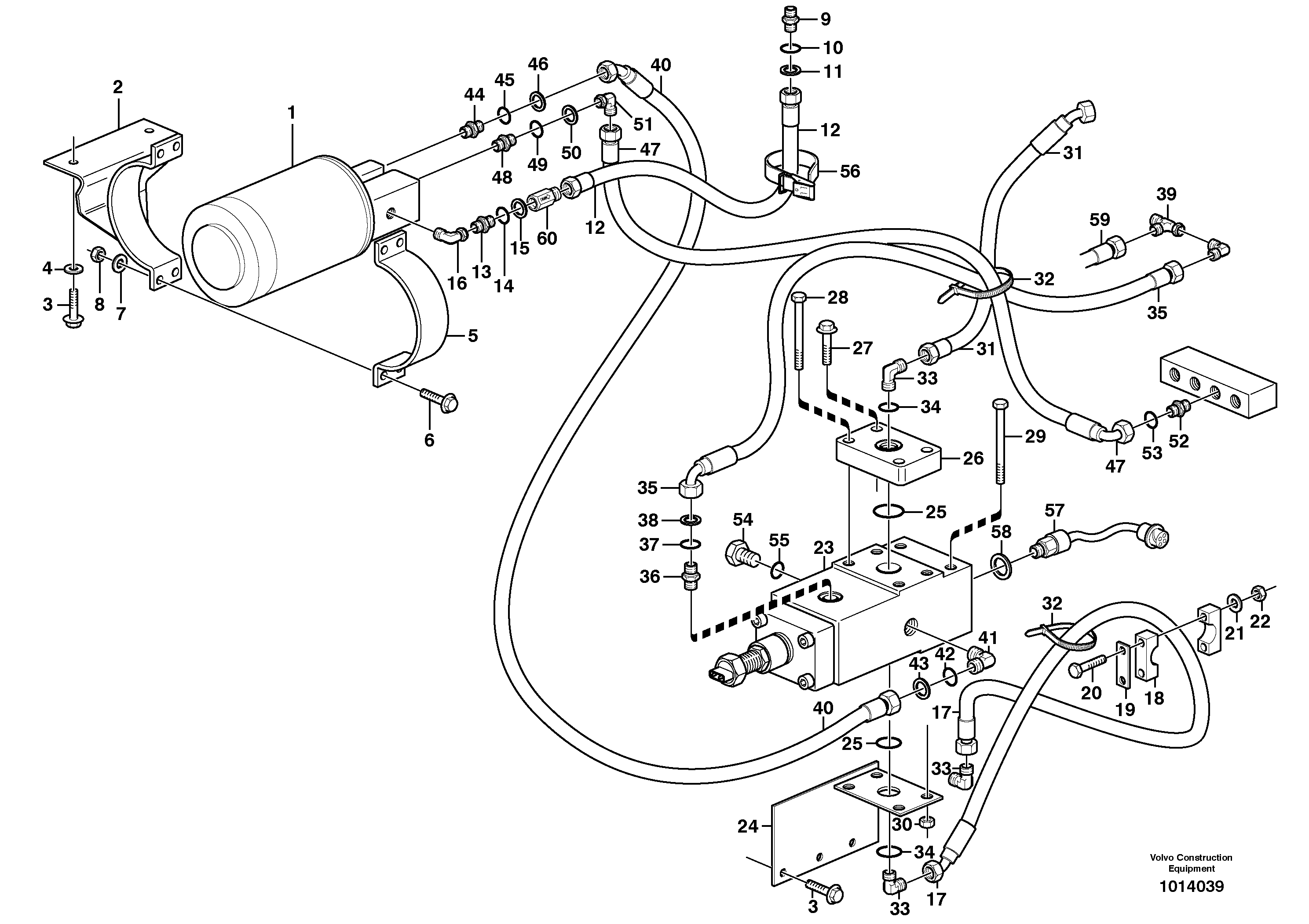 Схема запчастей Volvo L70D - 89021 Auxiliary steering system L70D