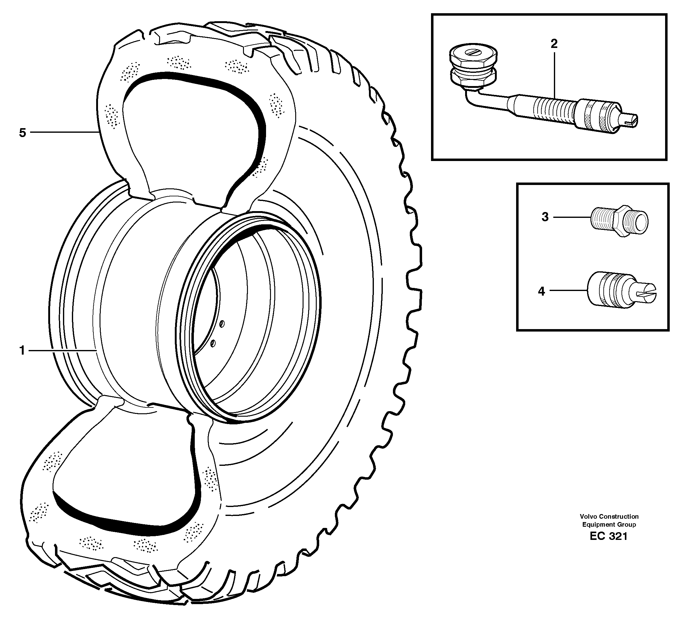 Схема запчастей Volvo L70D - 25273 Wheel L70D