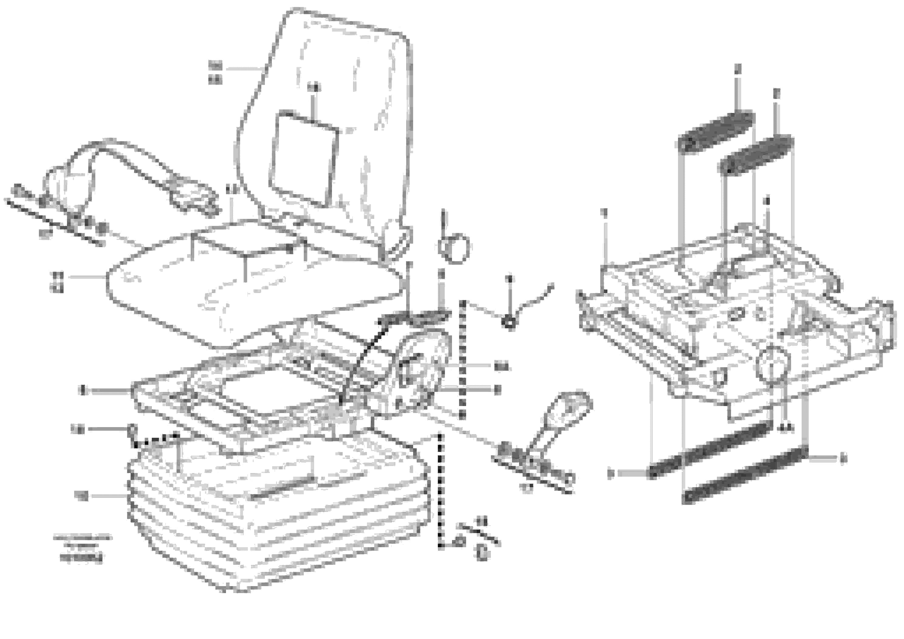 Схема запчастей Volvo L70D - 60516 Operators seat, ISRI L70D