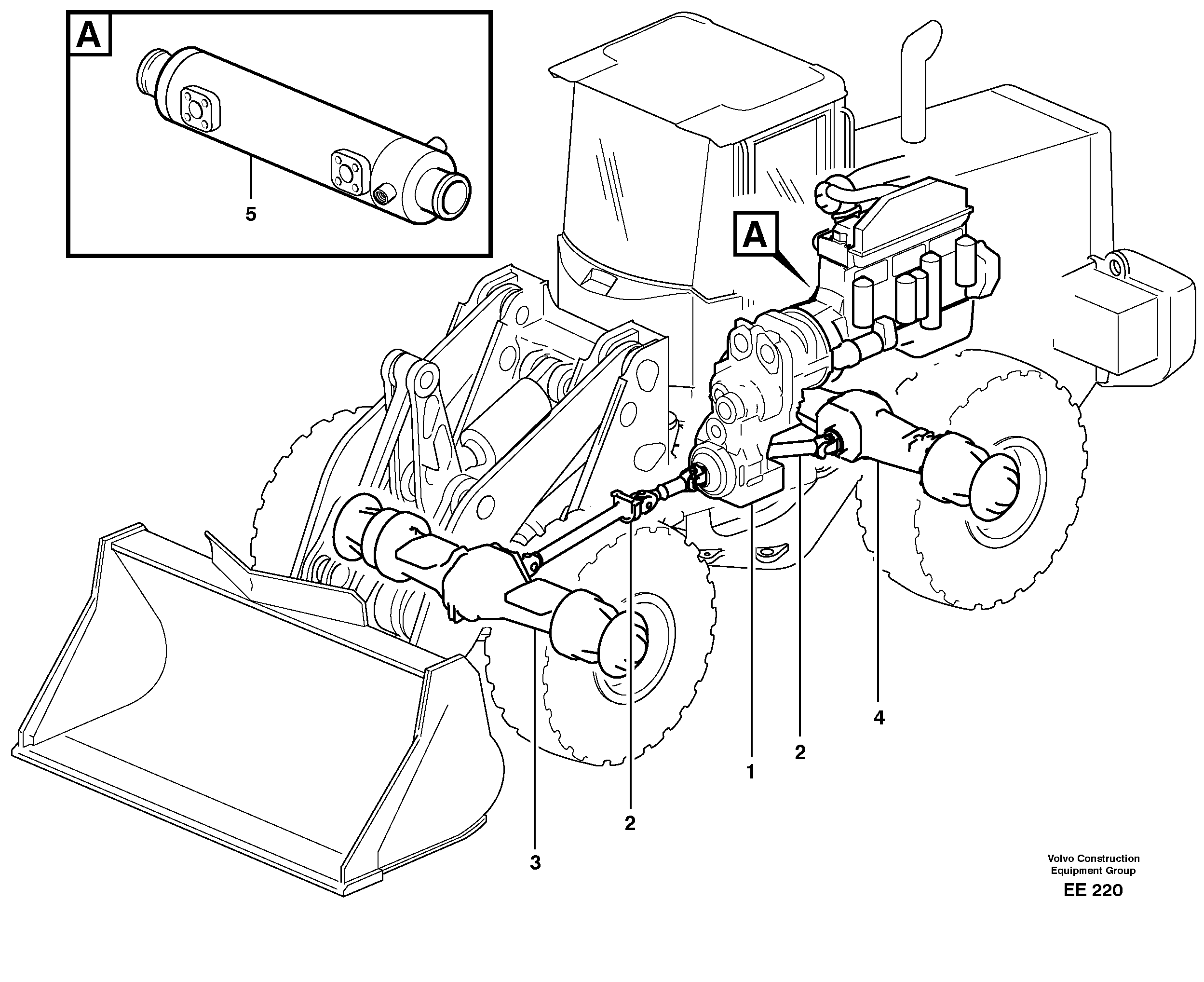 Схема запчастей Volvo L120D - 23483 Power transmission L120D