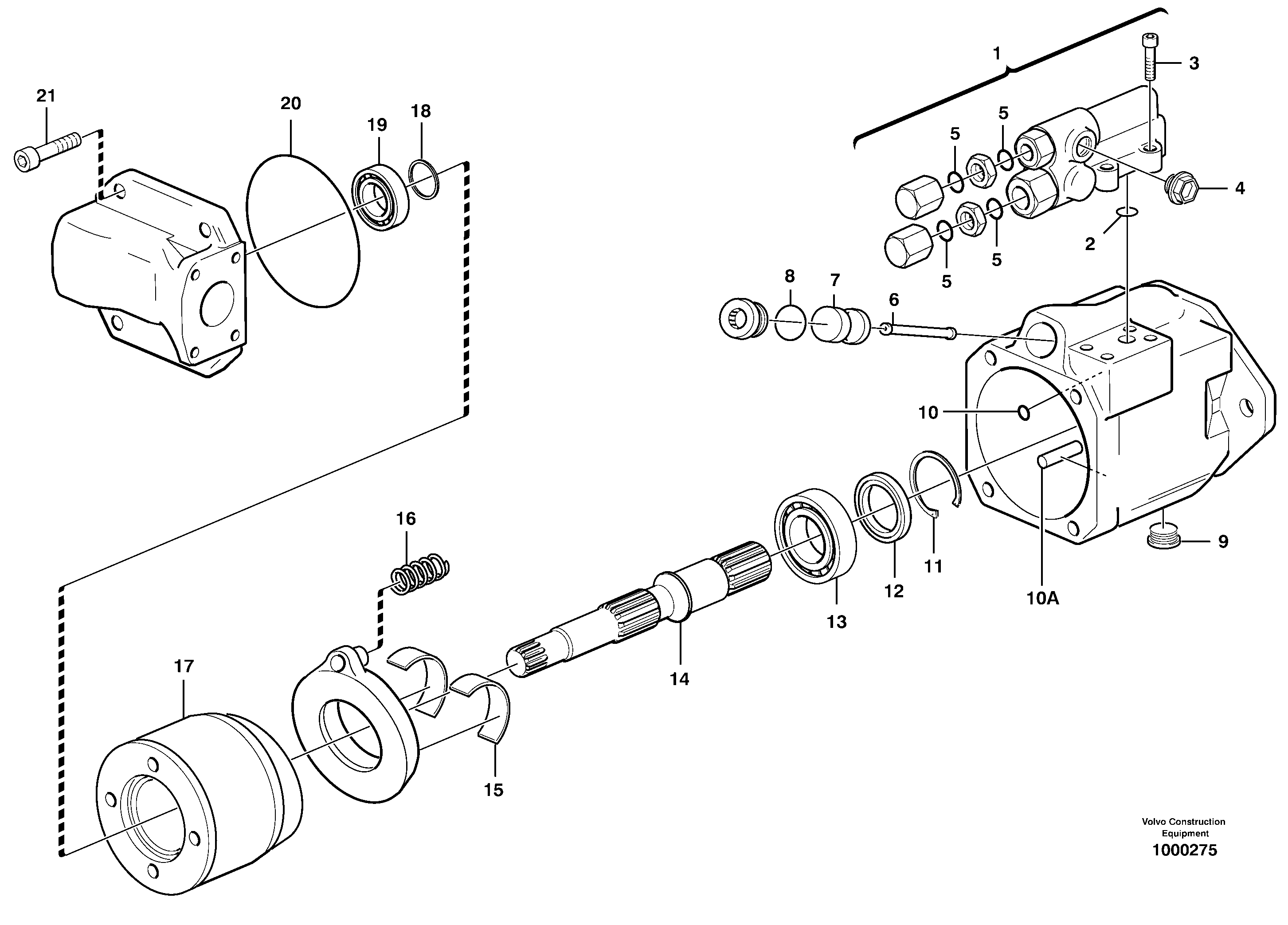 Схема запчастей Volvo L120D - 12122 Fan pump, 28CC L120D