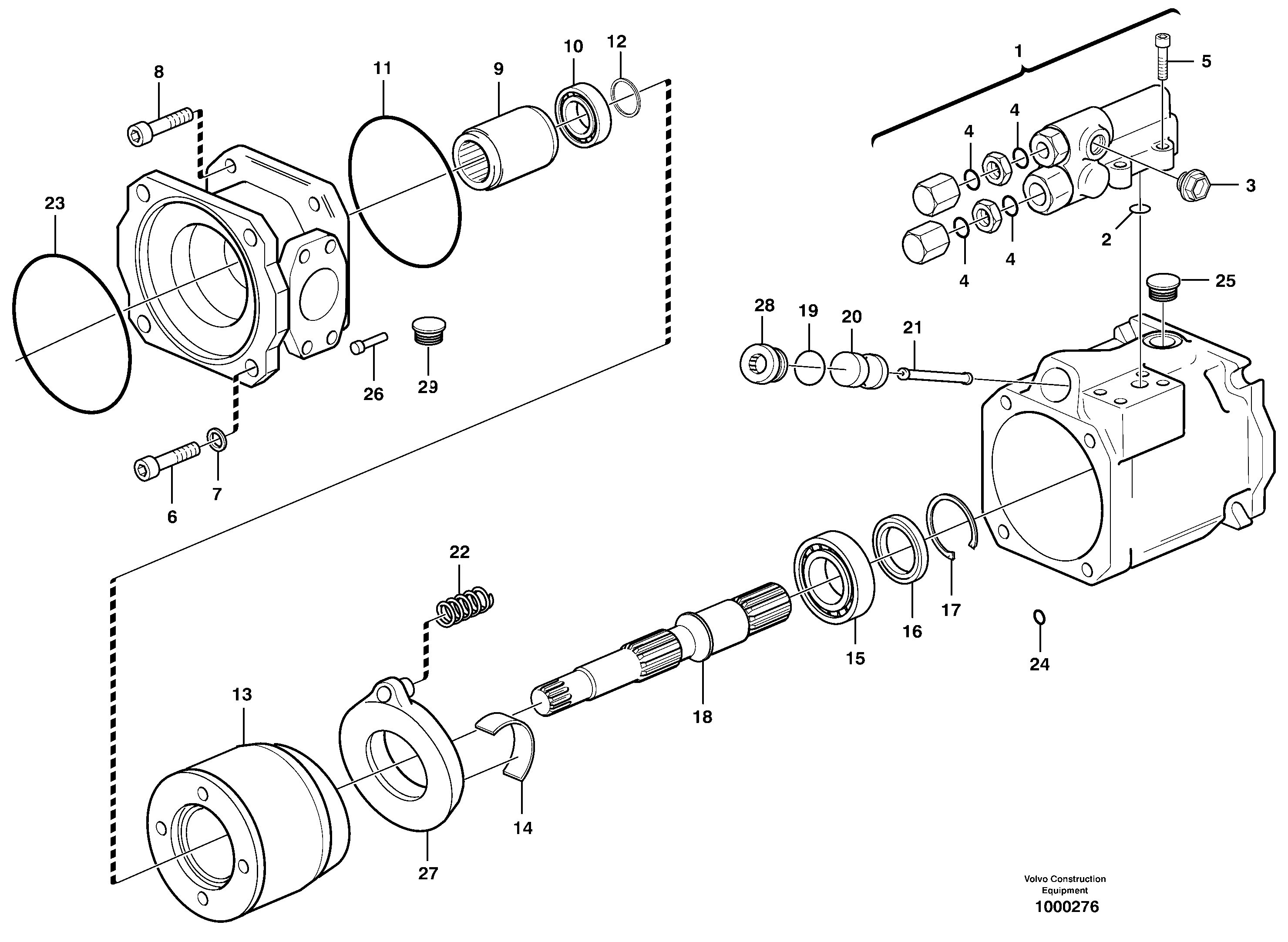 Схема запчастей Volvo L120D - 96672 Controlpump, 60CC L120D