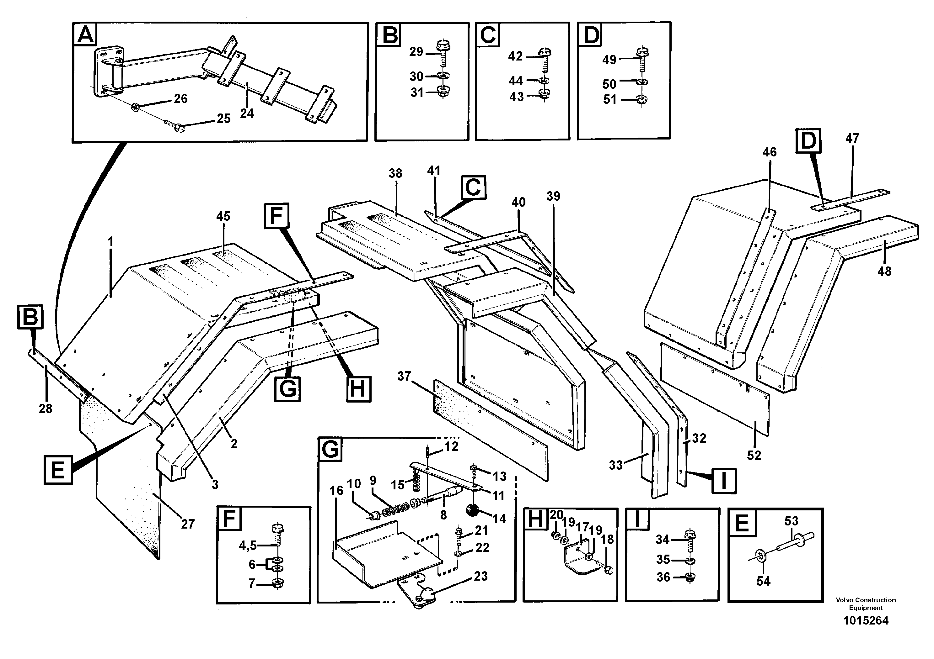 Схема запчастей Volvo L120D - 85234 Swing out rear mudguard L120D