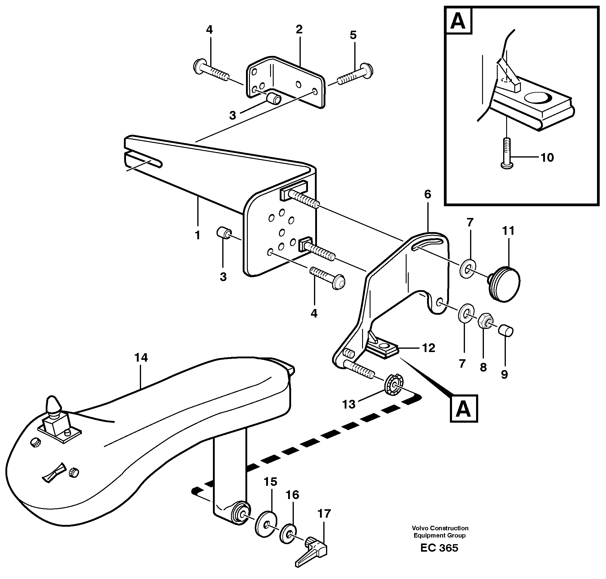 Схема запчастей Volvo L120D - 592 CDC - steering, sheet metal parts L120D