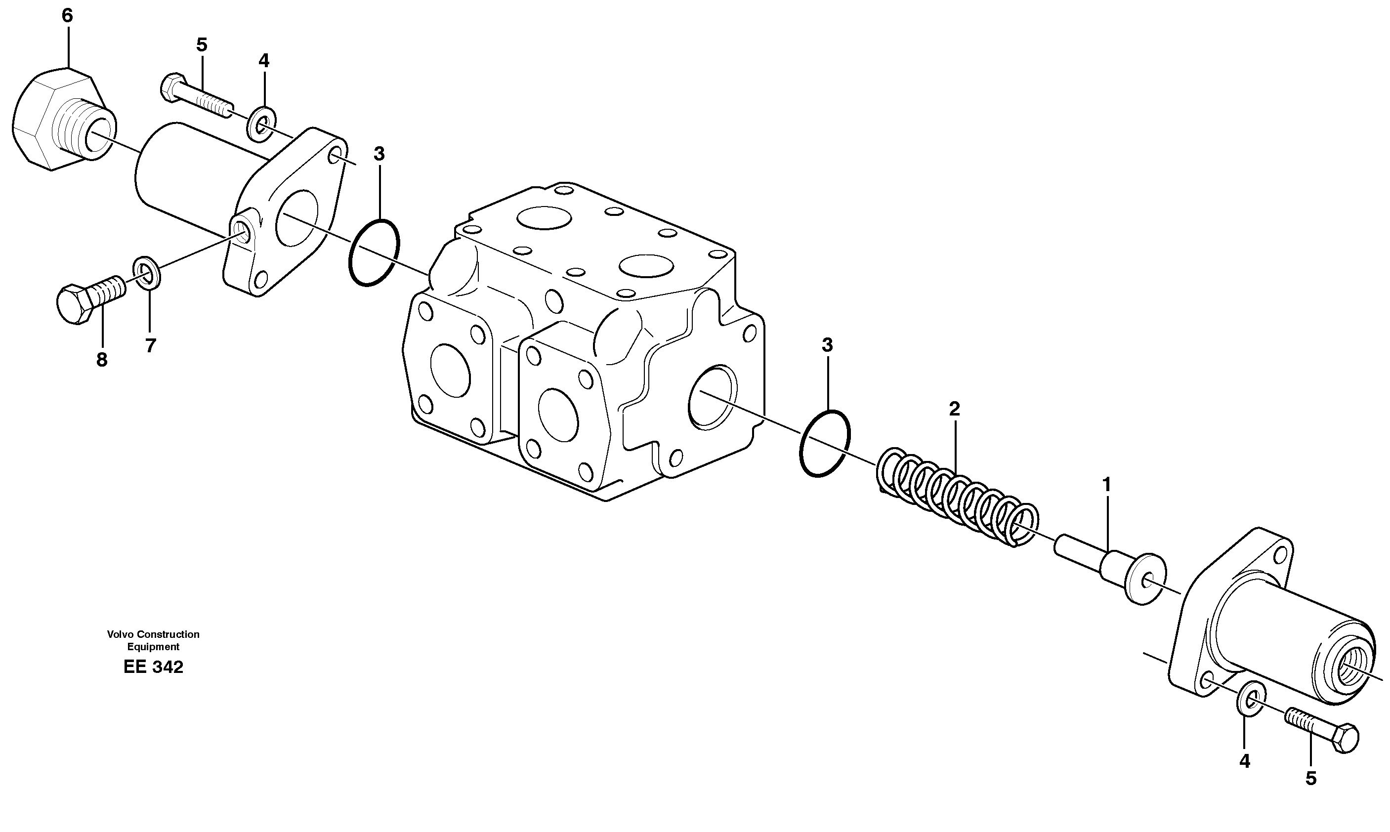 Схема запчастей Volvo L120D - 21598 Reversing valve L120D