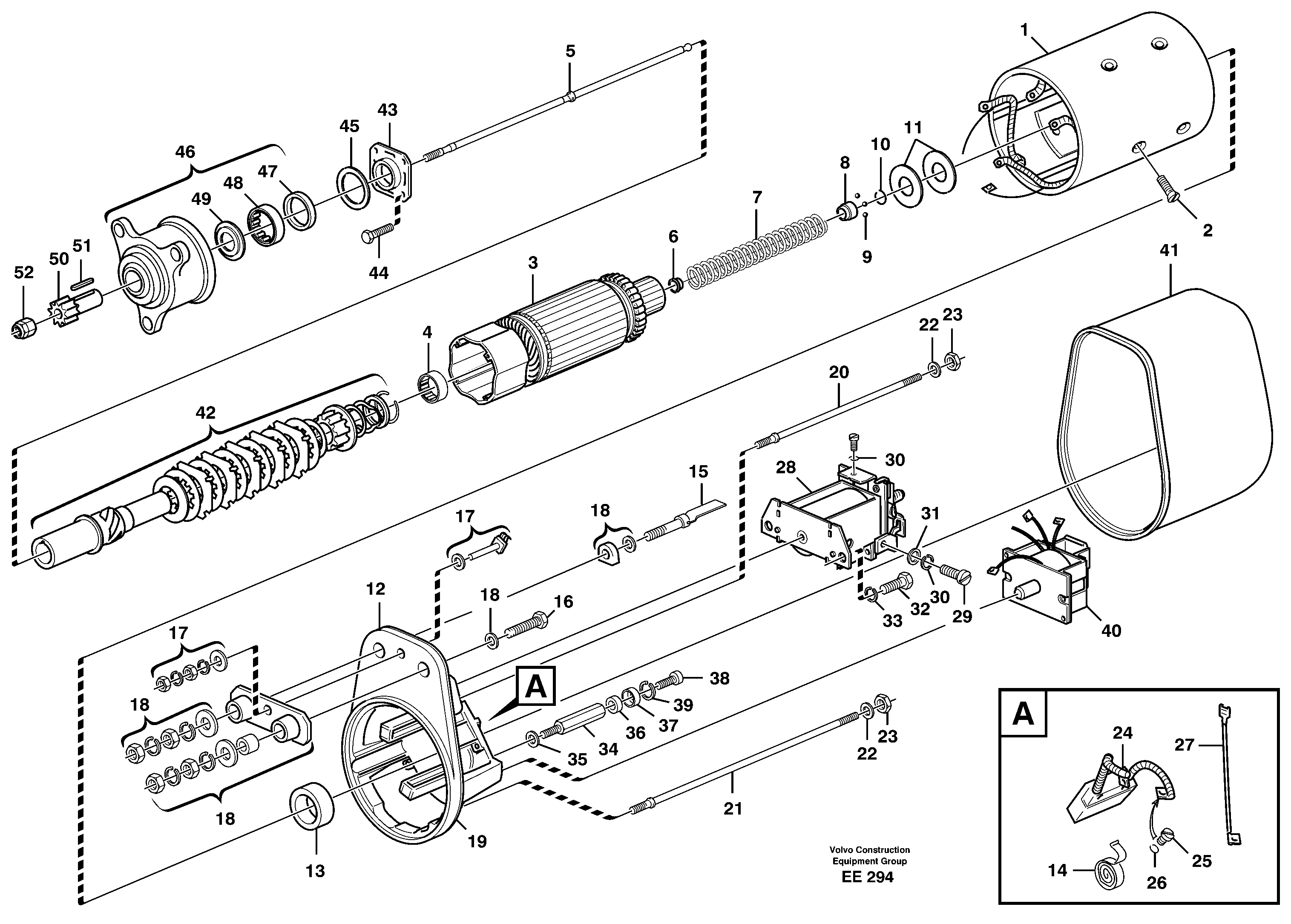 Схема запчастей Volvo L120D - 10846 Starter motor L120D