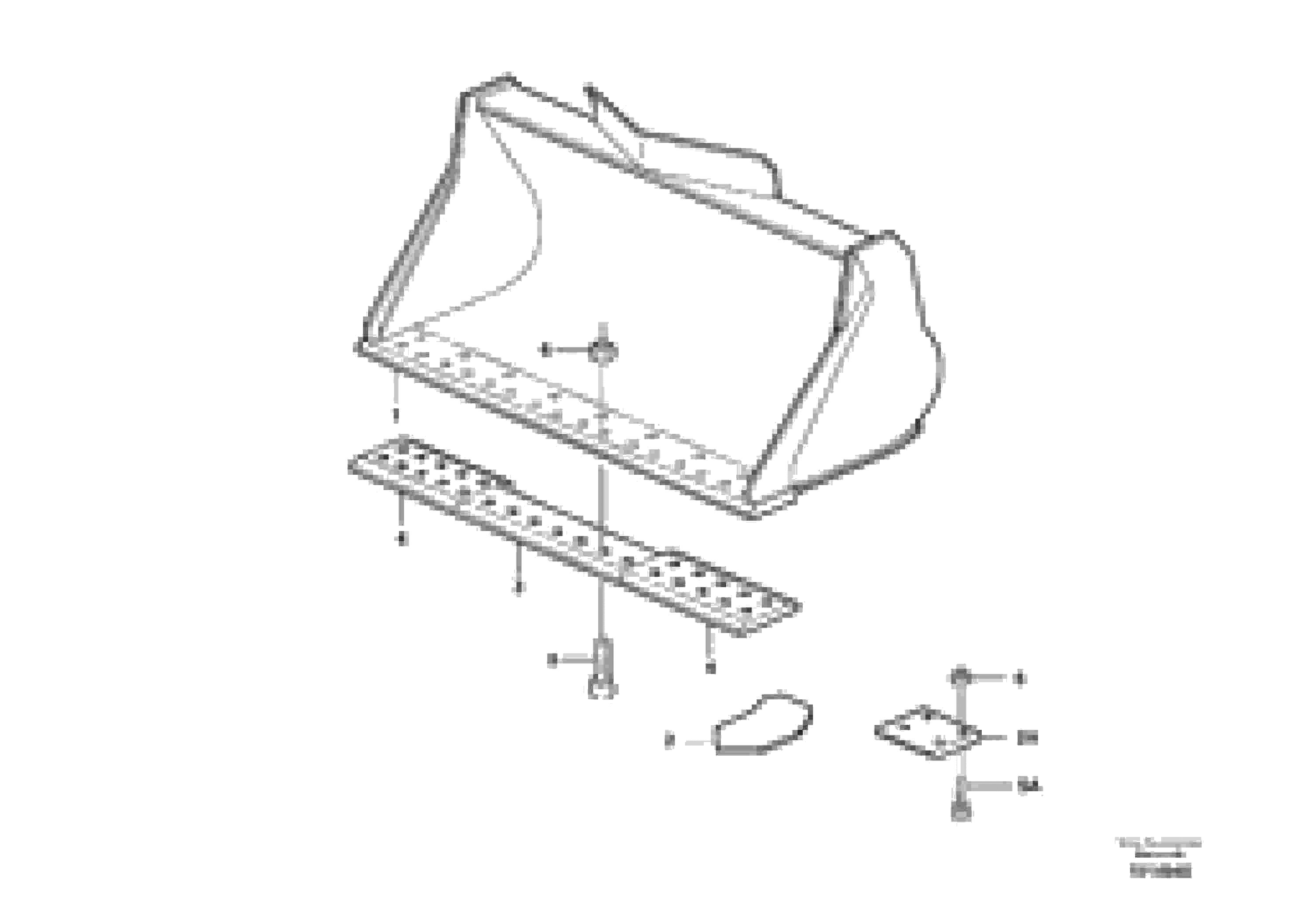 Схема запчастей Volvo L120D - 72577 Bucket, straight lip, alt. edge savers or teeth ATTACHMENTS ATTACHMENTS WHEEL LOADERS GEN. D - E