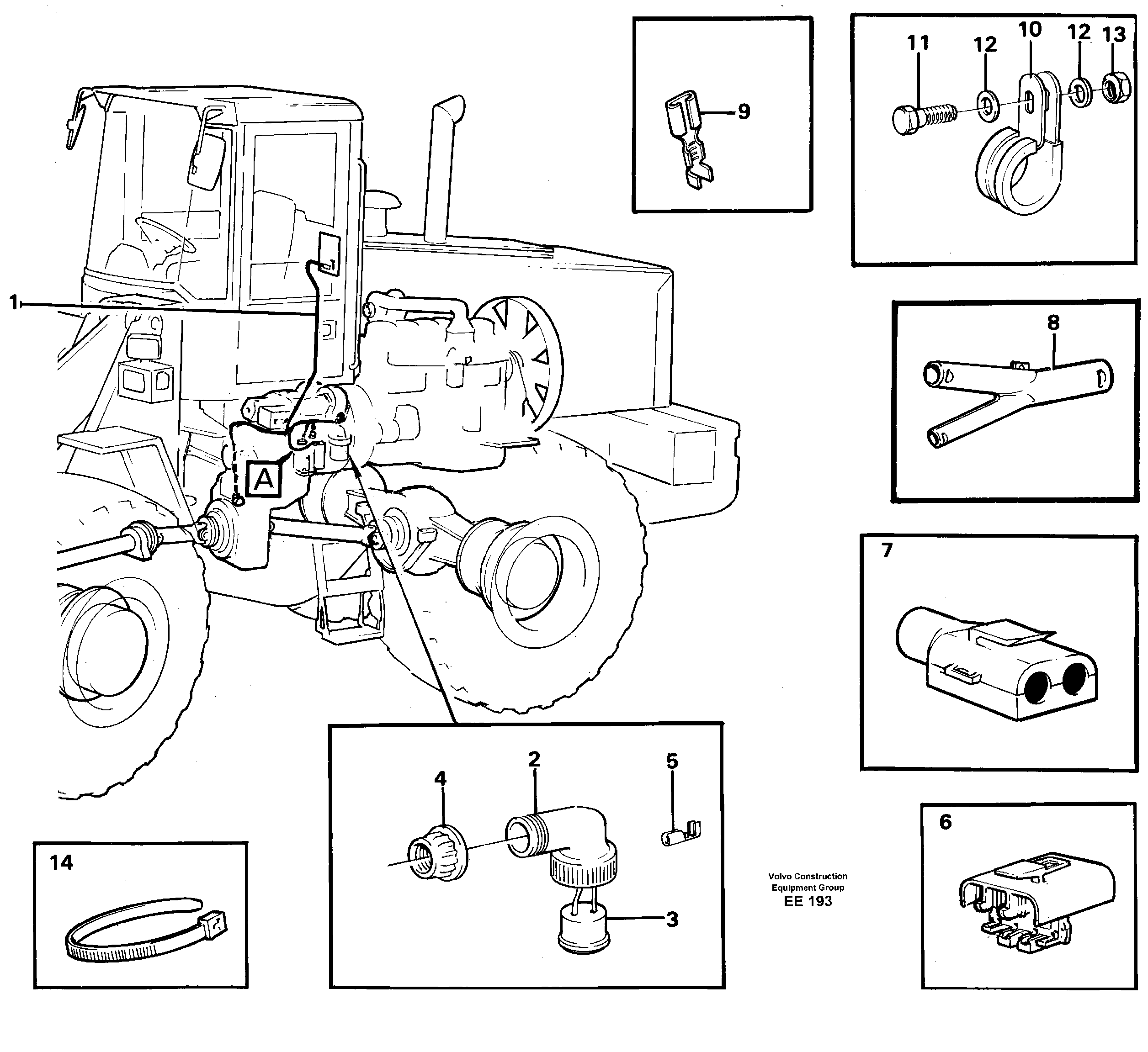 Схема запчастей Volvo L120D - 60928 Cable harness, transmission L120D